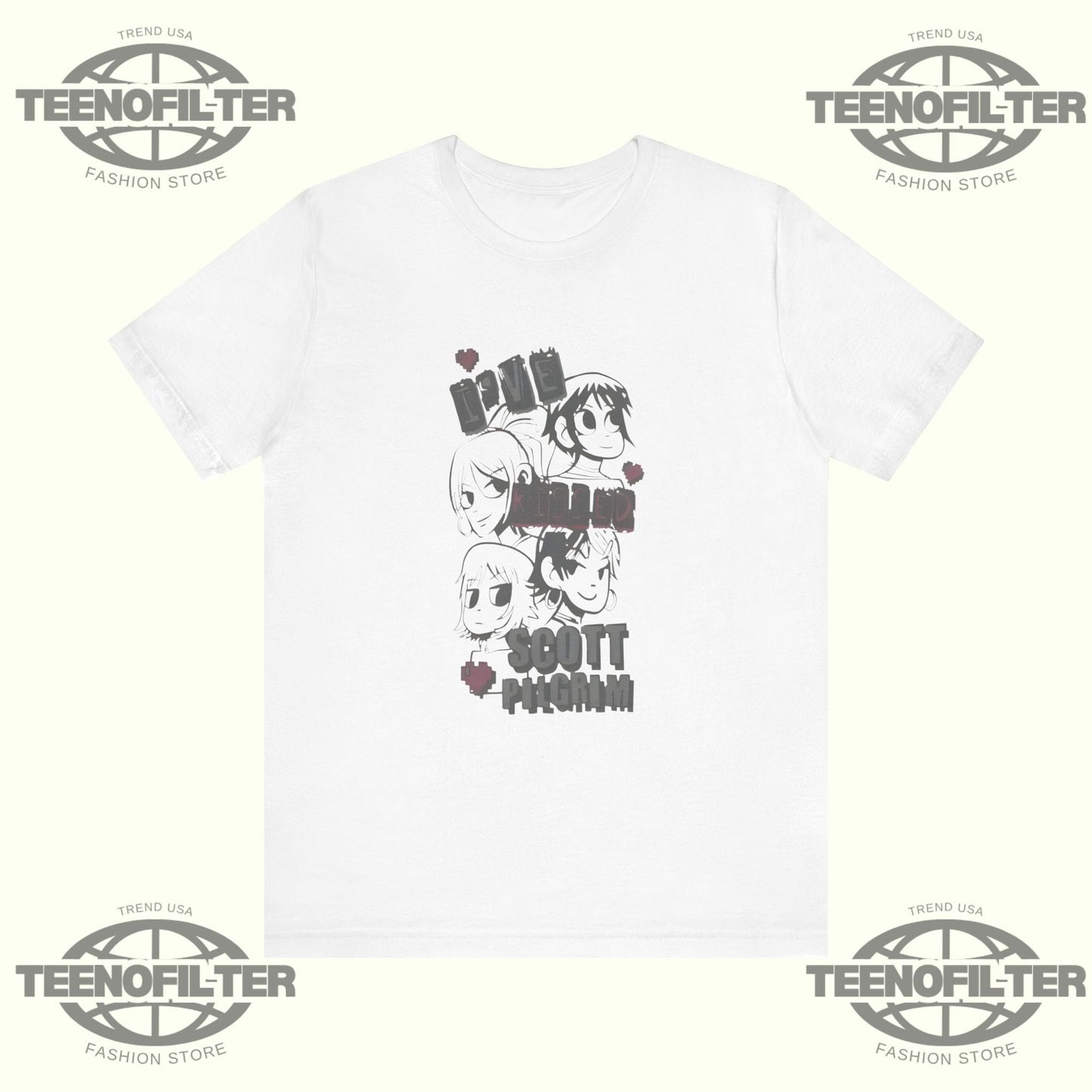 The Scott Pilgrim I’ve Kissed Scott Pilgrim T-Shirt Printify