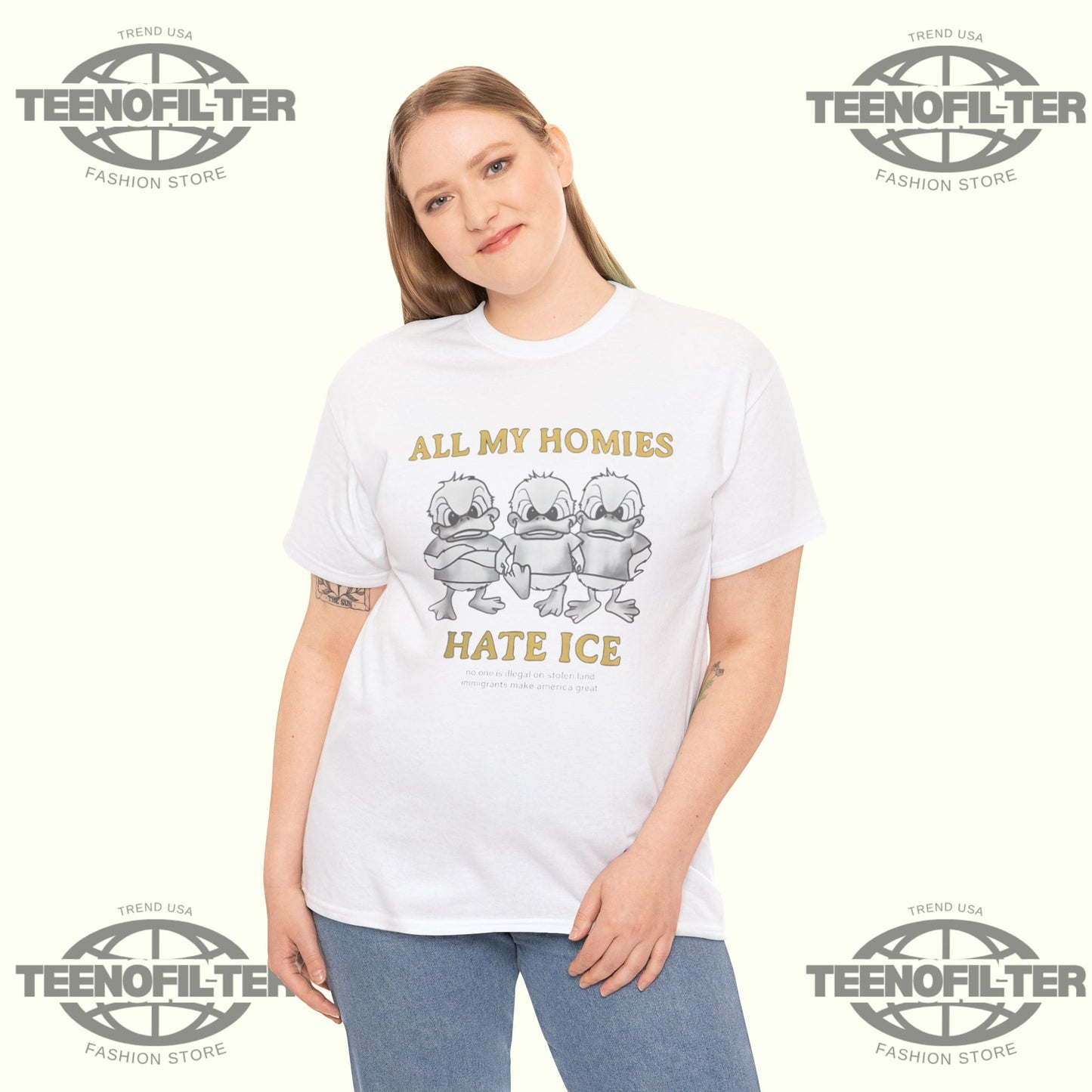 All My Homies Hate ICE T-Shirt - Tee No Filter