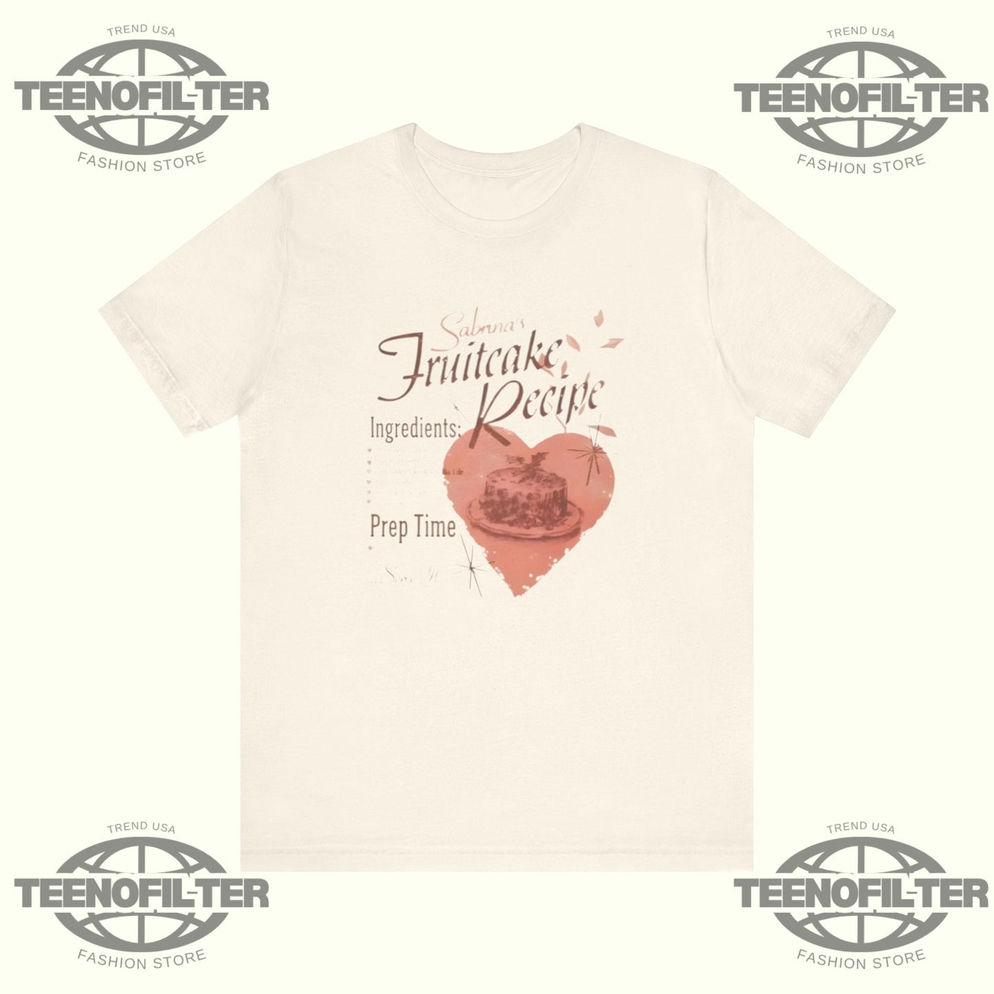 Sabrina Carpenter Fruitcake Recipe T-Shirt Printify