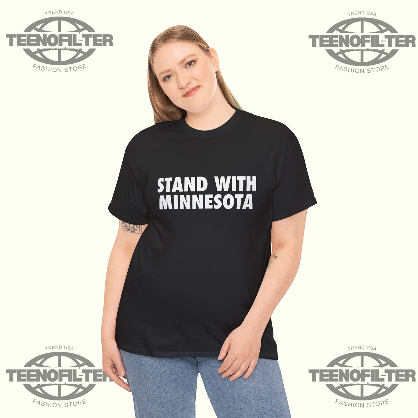 Stand With Minnesota T-Shirt - Tee No Filter