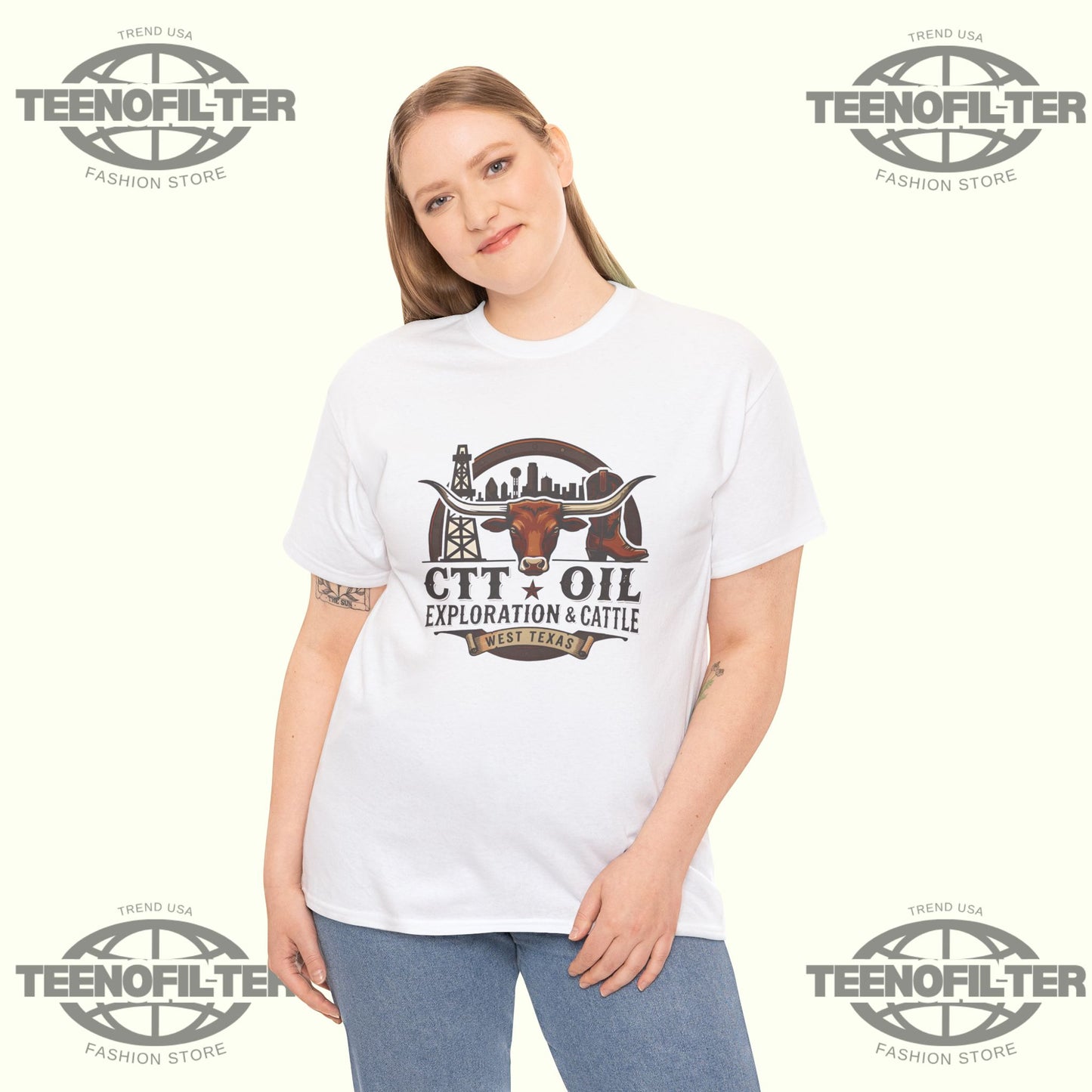 CTT Oil Exploration and Cattle T-Shirt - Tee No Filter