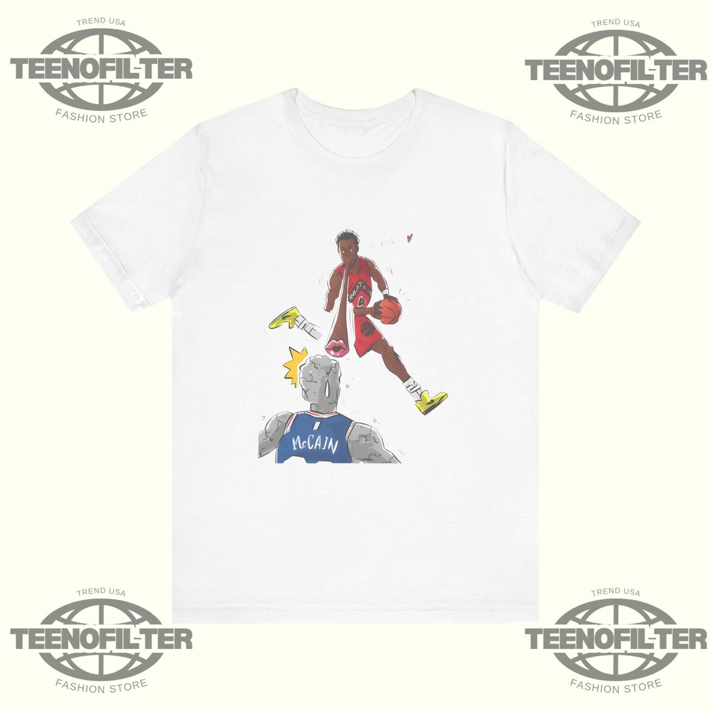 Scottie Barnes Blew A Kiss At Jared McCain T-Shirt Printify