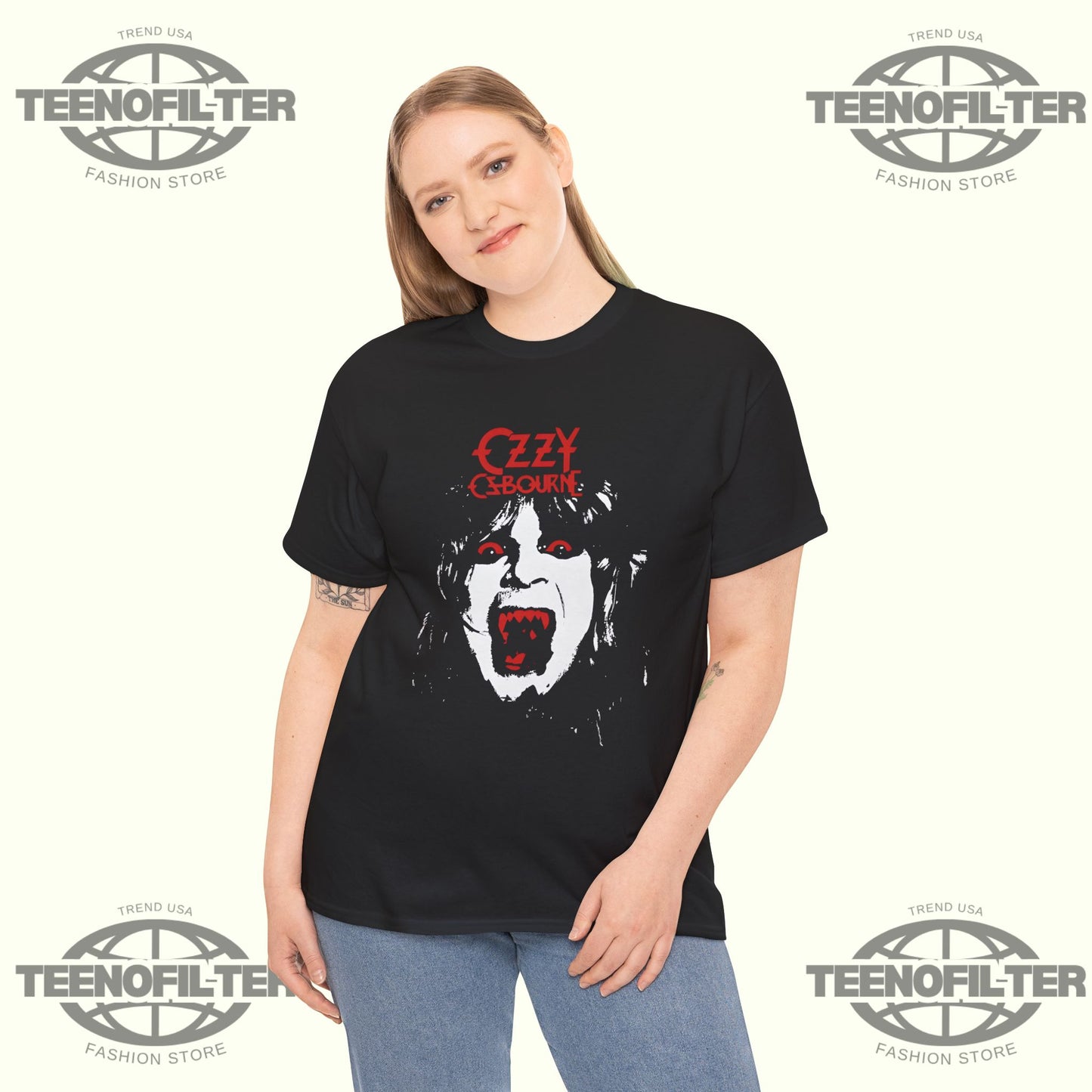 Yungblud x Ozzy Osbourne Vampire Scream T-Shirt – Gothic Rock Legend Punk Chaos Graphic Tee - Tee No Filter