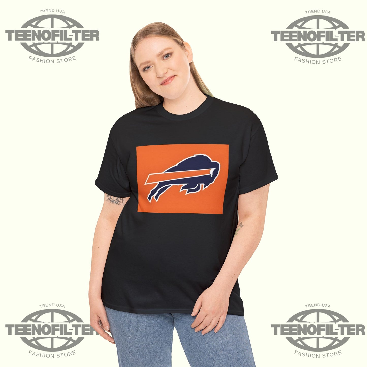 Official Buffalo Bills x Cleveland Browns Logo T-Shirt - Tee No Filter