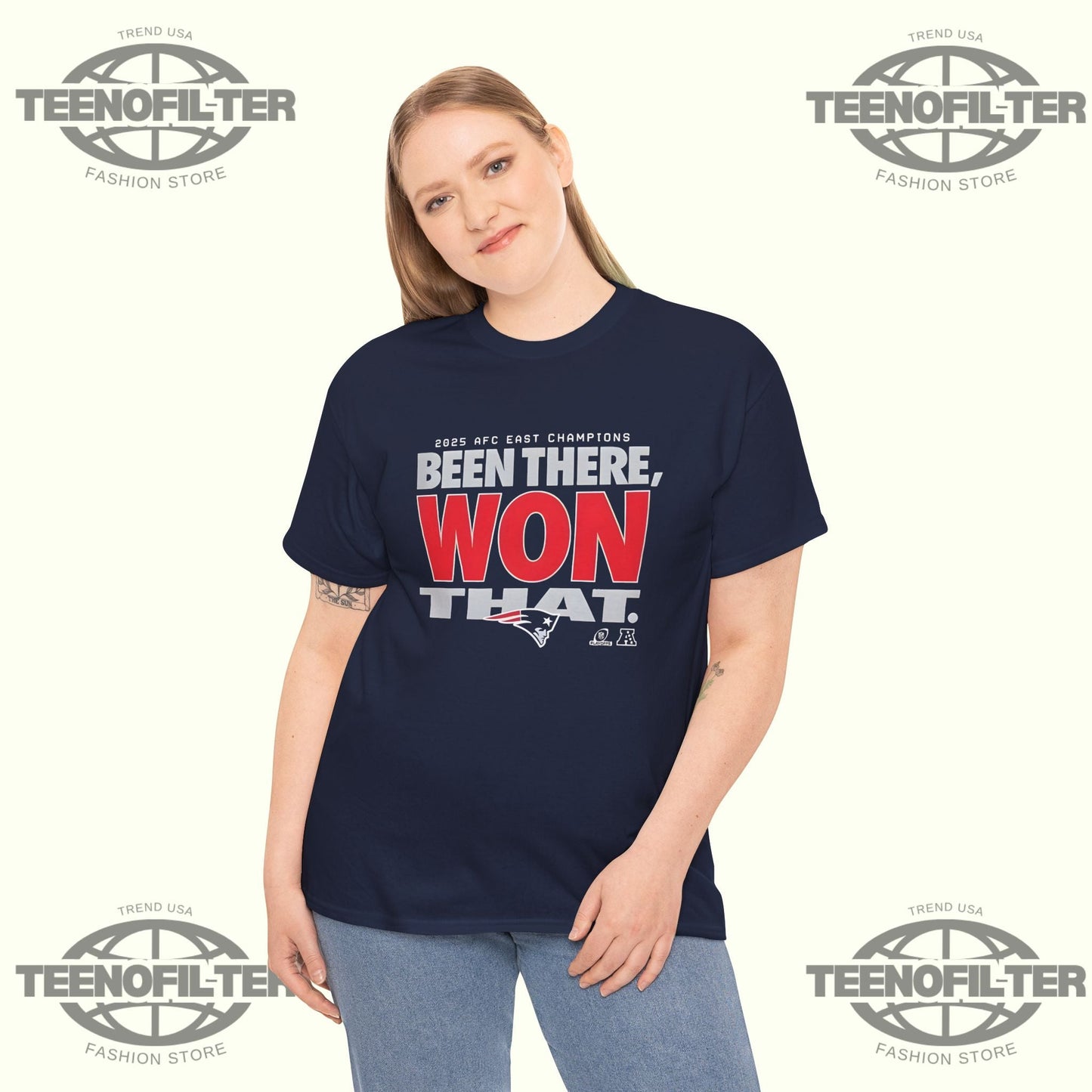 Been There, Won That – New England Patriots 2025 AFC East Champions T-Shirt Printify