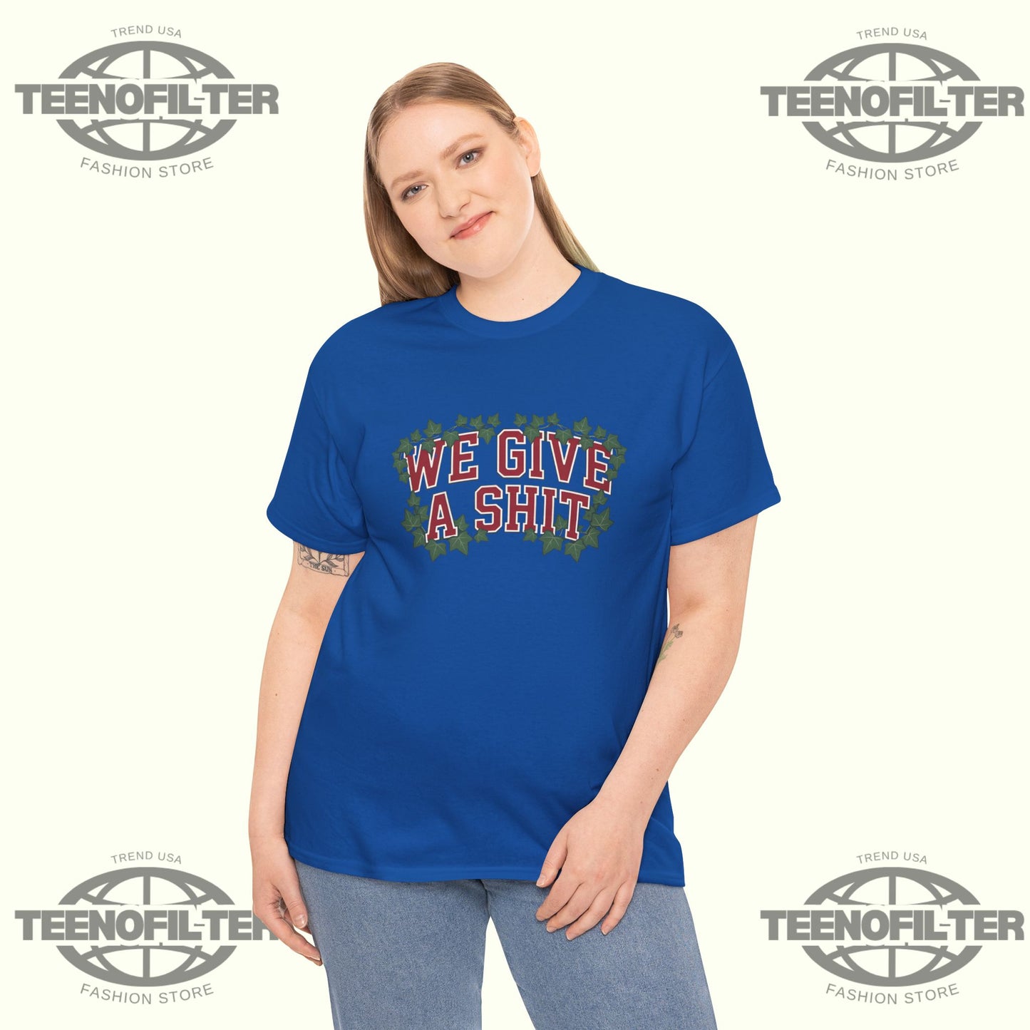 We Give A Shit – Chicago Royal Blue Faithful Baseball Tribute T-Shirt - Tee No Filter