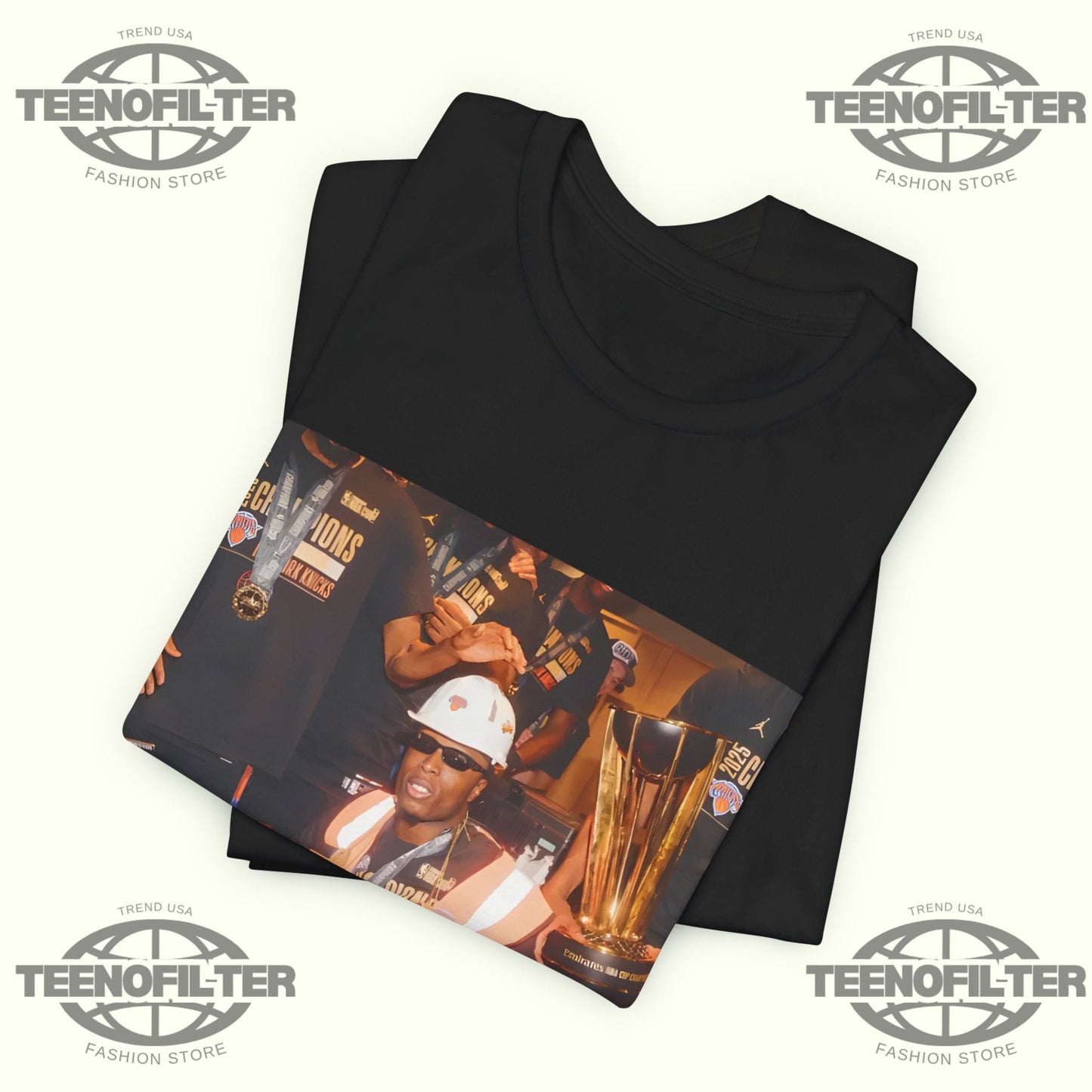 New York Knicks Locker Room Celebrating T-Shirt Printify