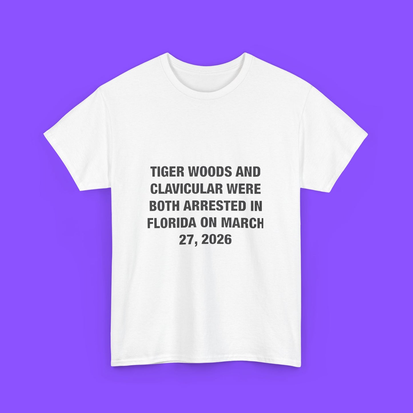 Tiger Woods And Clavicular Arrested Florida March 27 2026 Shirt