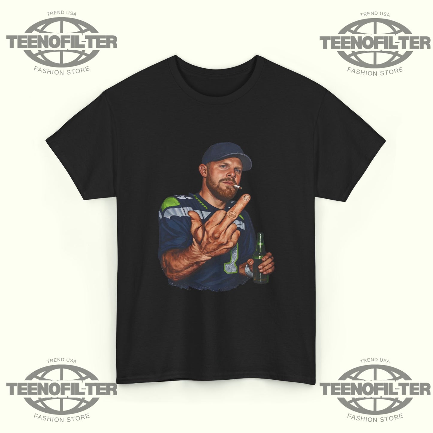 Sam Darnold Middle Finger T-shirt - Tee No Filter