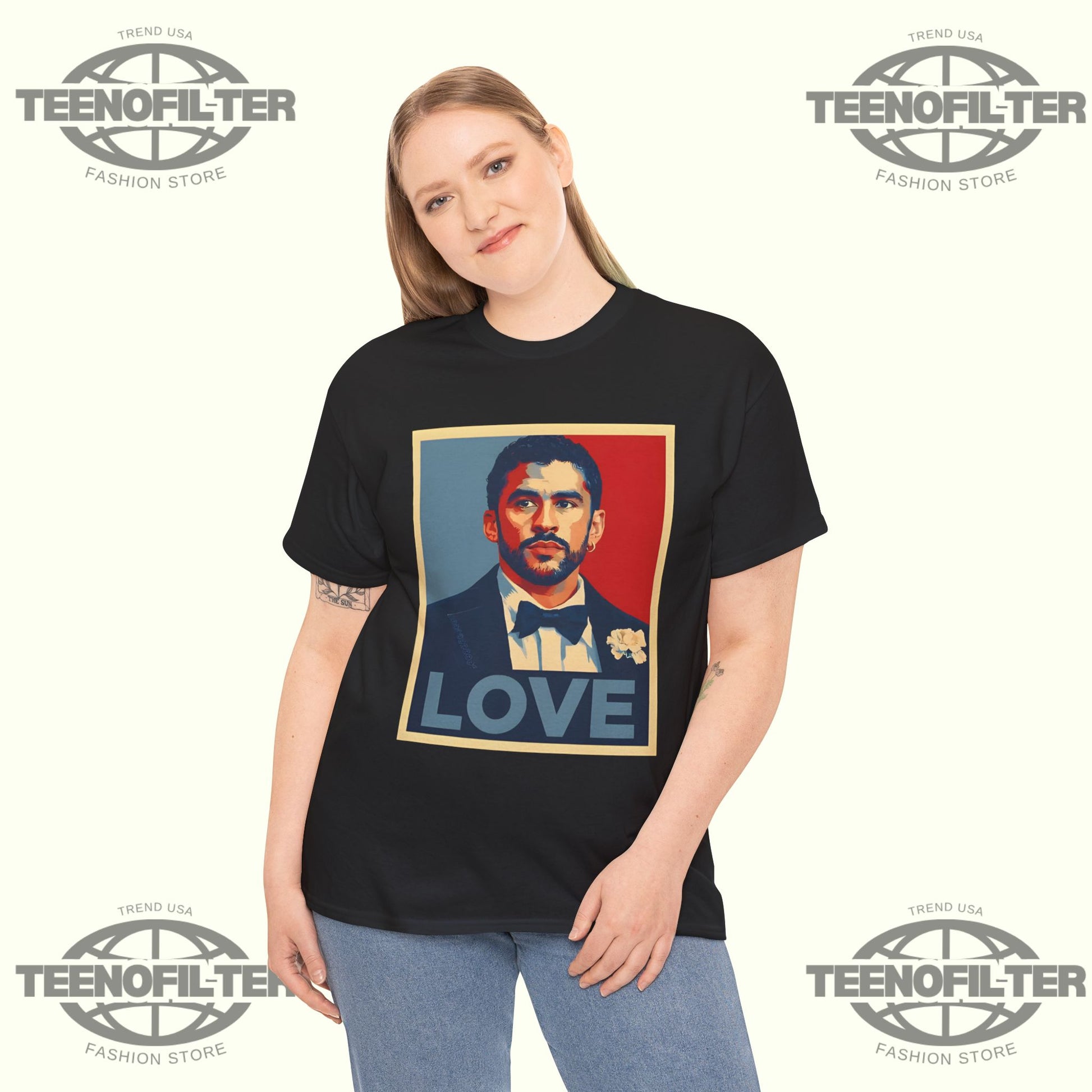 Bad Bunny Love T-Shirt - Tee No Filter