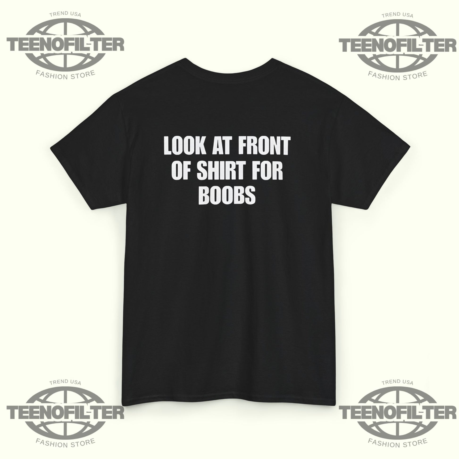 Look at Front of Shirt for Boobs Luigi T-Shirt – Funny Viral Meme Tee for Internet Humor Lovers - Tee No Filter