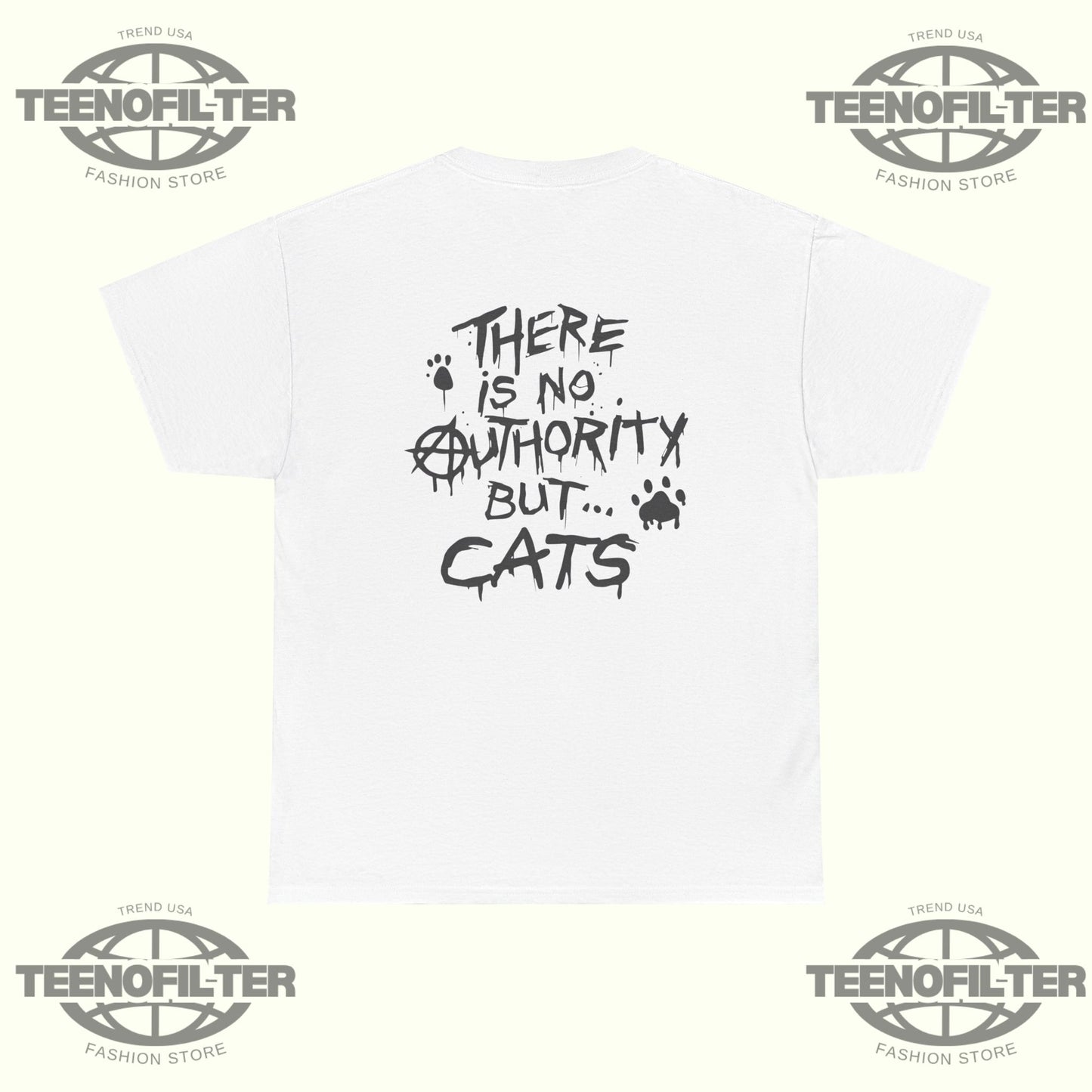 Napalm Death There is No Authority but Cats T-shirt - Tee No Filter