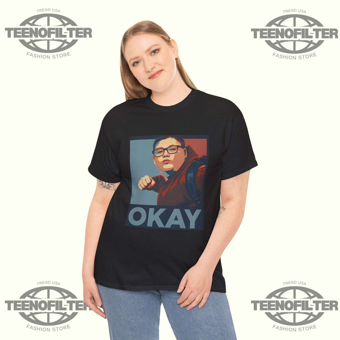 Kid Punches A Nazi Okay T-Shirt – Viral Protest Art Mashup Graphic Tee - Tee No Filter
