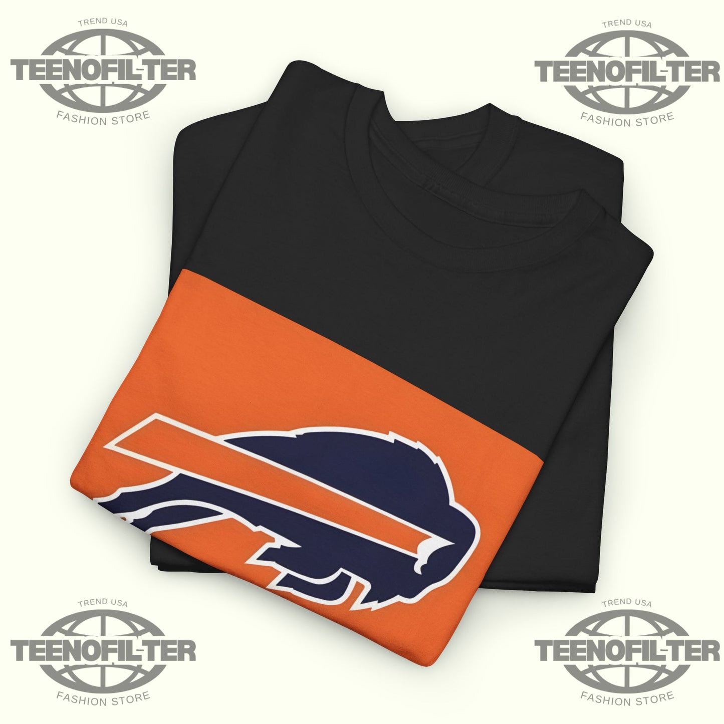 Official Buffalo Bills x Cleveland Browns Logo T-Shirt - Tee No Filter