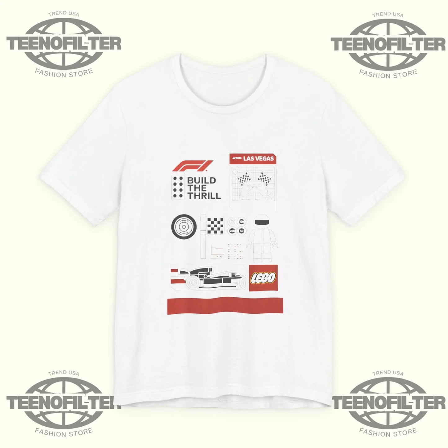 Build The Thrill Las Vegas LEGO T-Shirt Printify