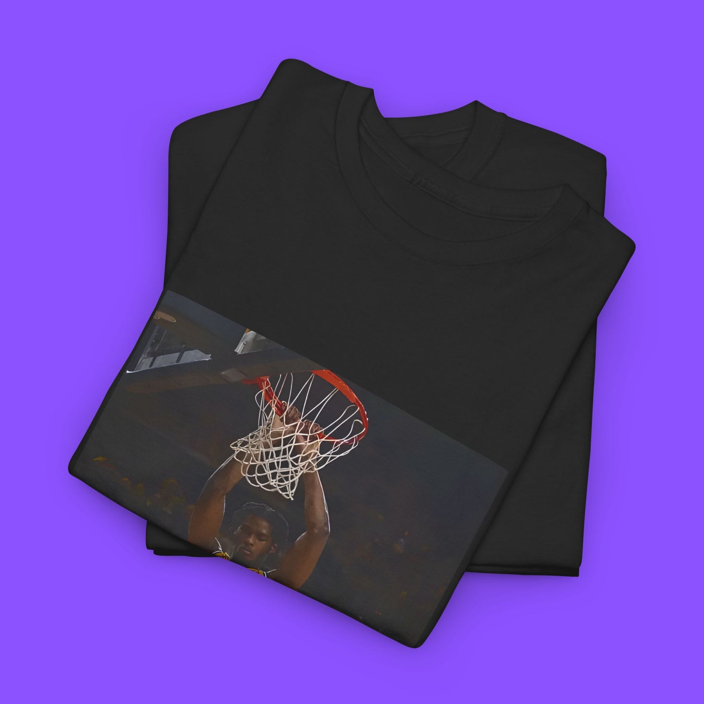 Morez Johnson Jr. Dunk On Carr T-Shirt – Viral Poster Dunk Basketball Graphic Tee Featuring the Iconic In-Game Slam - Tee No Filter