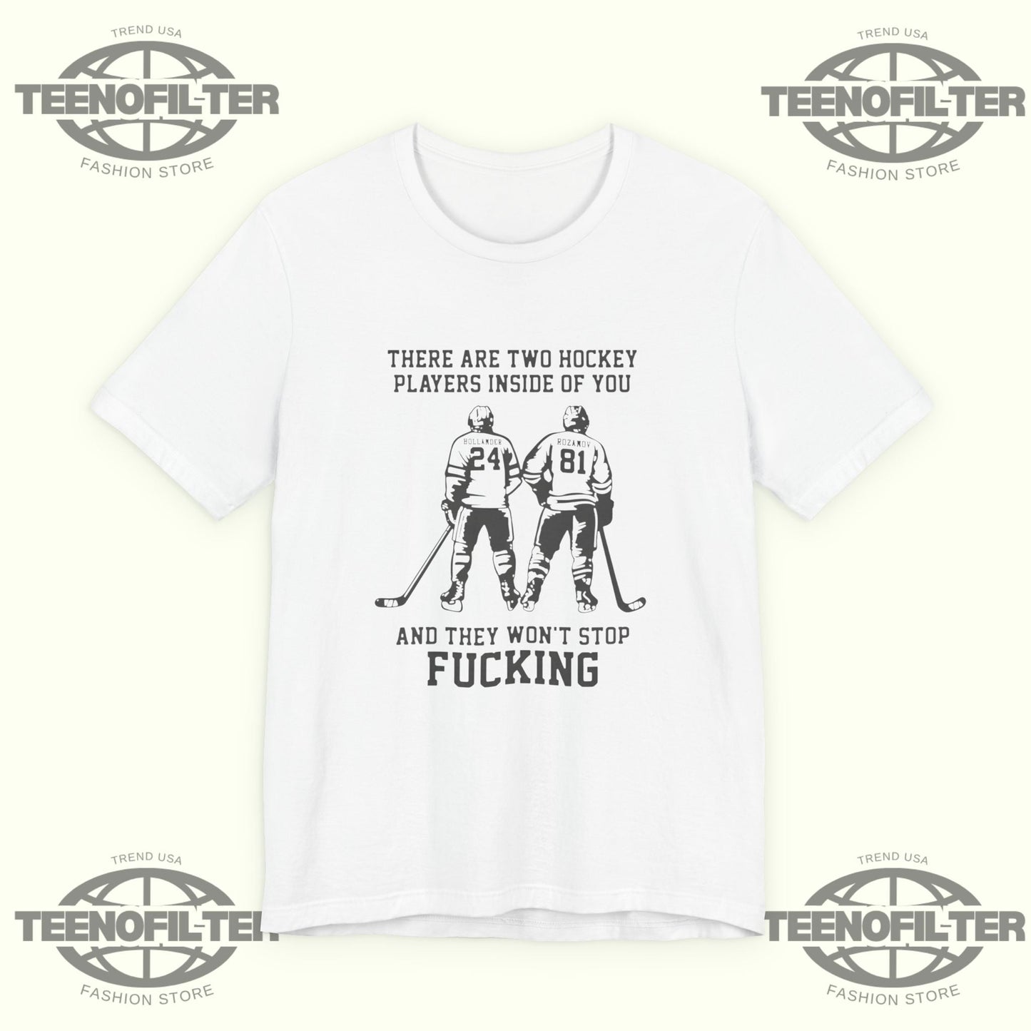 There Are Two Hockey Players T-shirt Printify