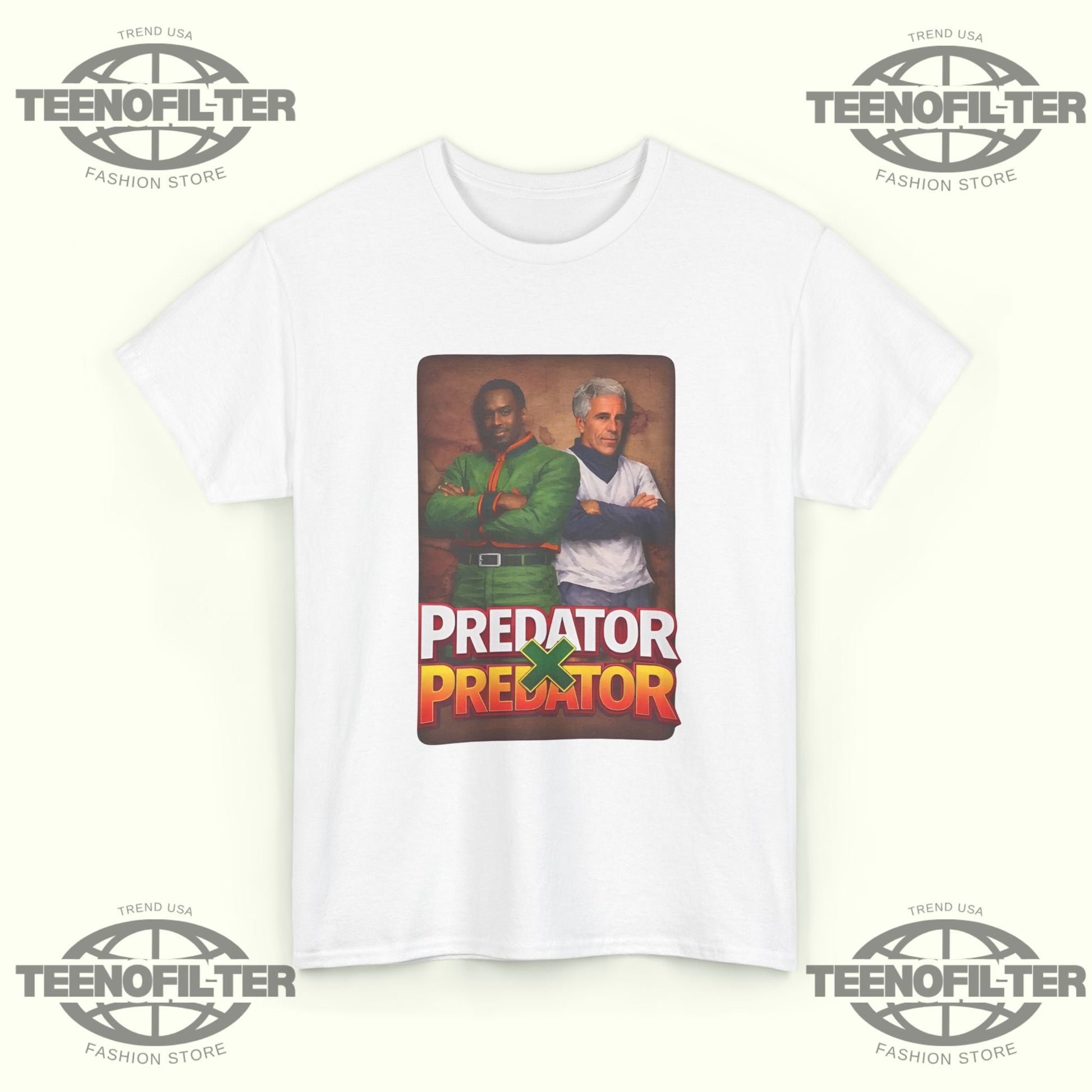 Epstein And Diddy Predator X Predator T-Shirt - Tee No Filter