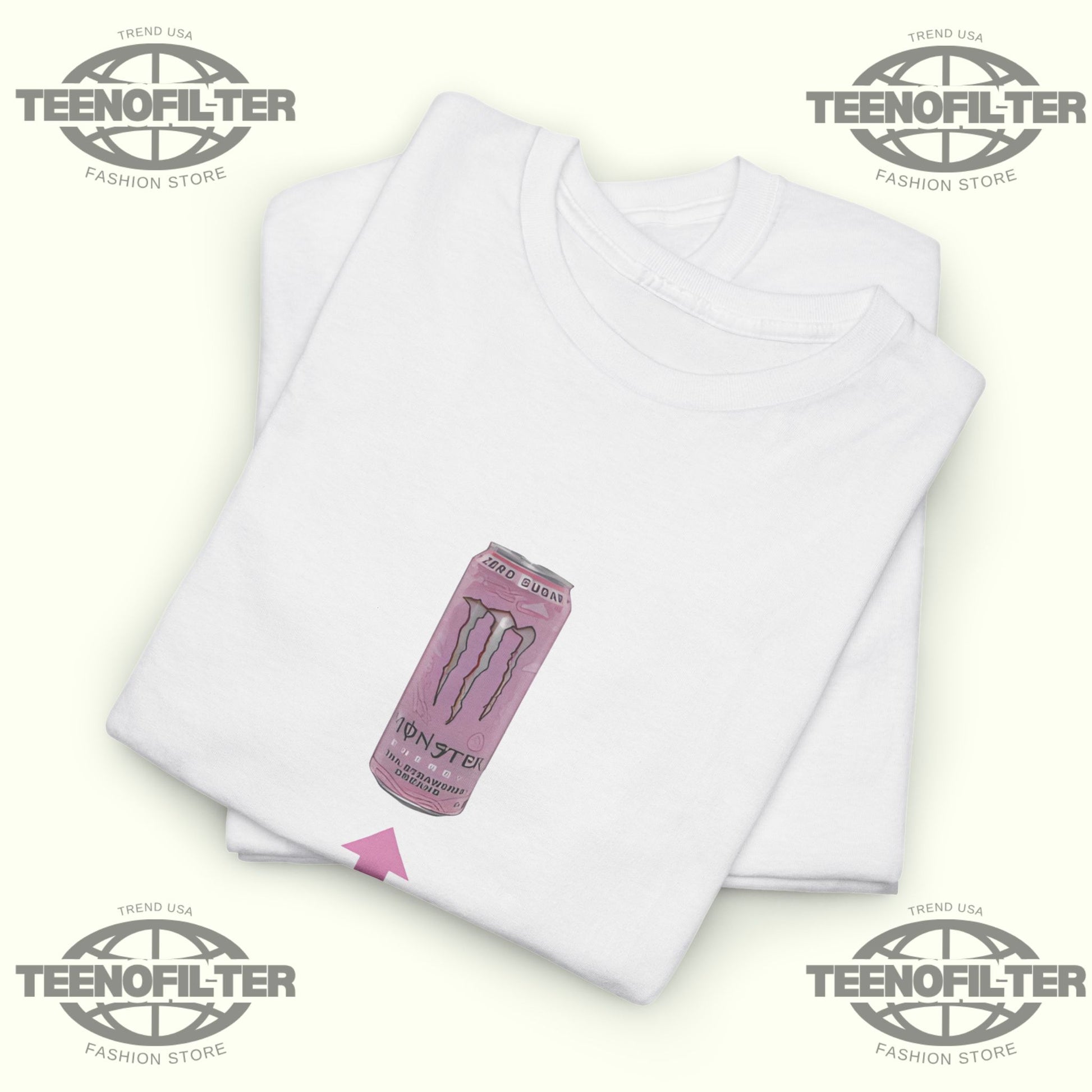 Pink Monster Energy Drink T-shirt - Tee No Filter