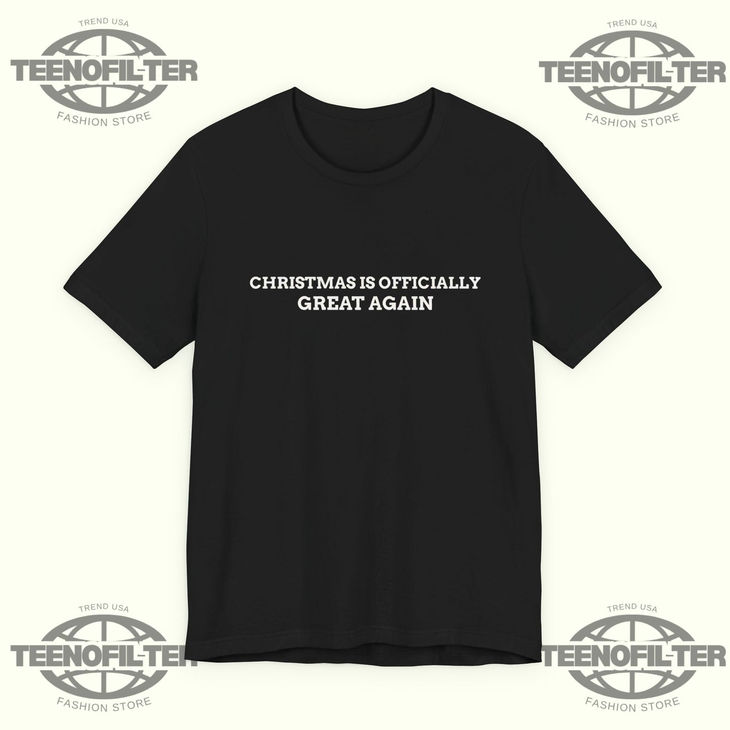 Christmas Is Officially Great Again T-Shirt Printify