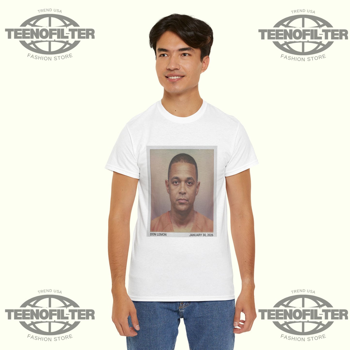 Don Lemon Mugshot Energy T-shirt - Tee No Filter