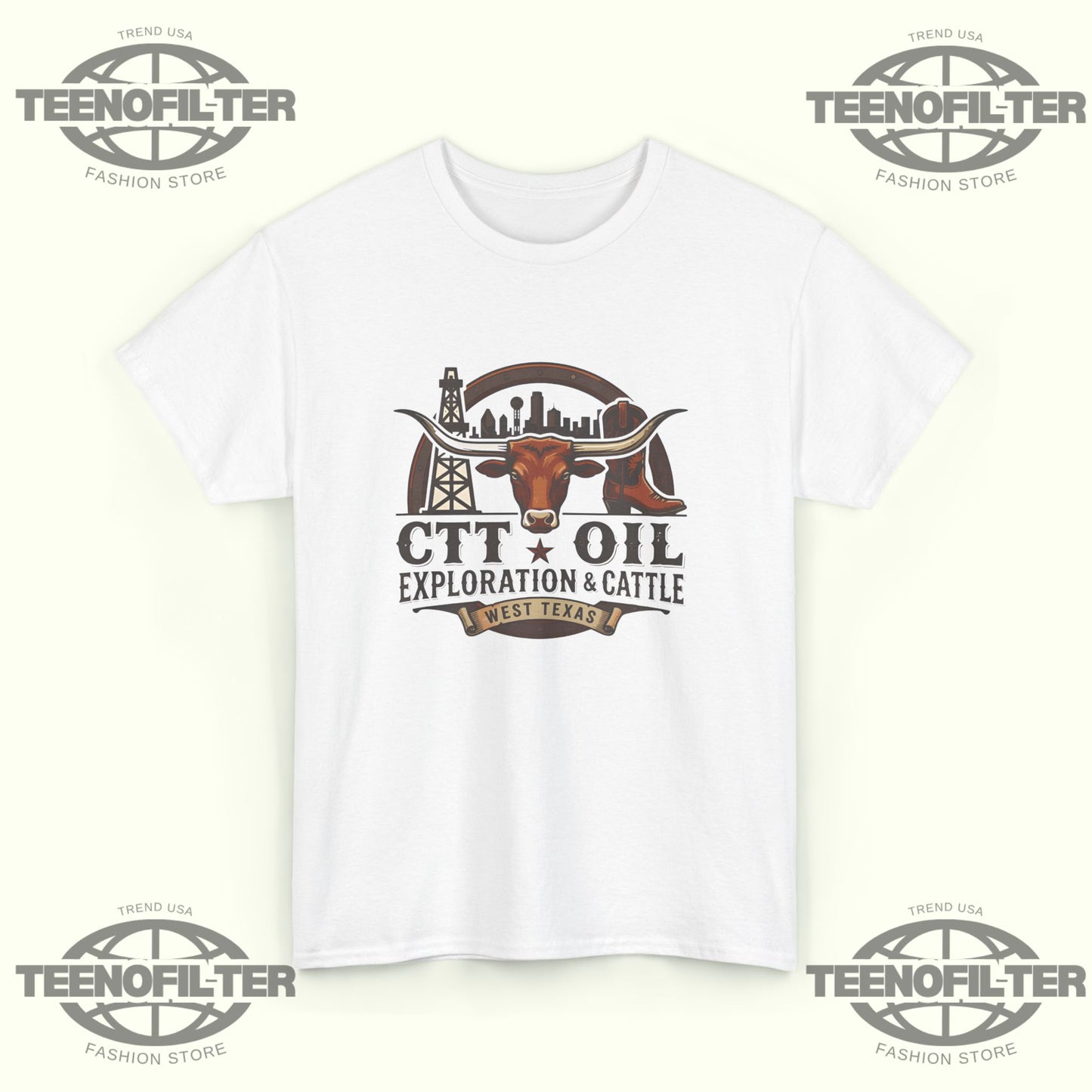 CTT Oil Exploration and Cattle T-Shirt - Tee No Filter