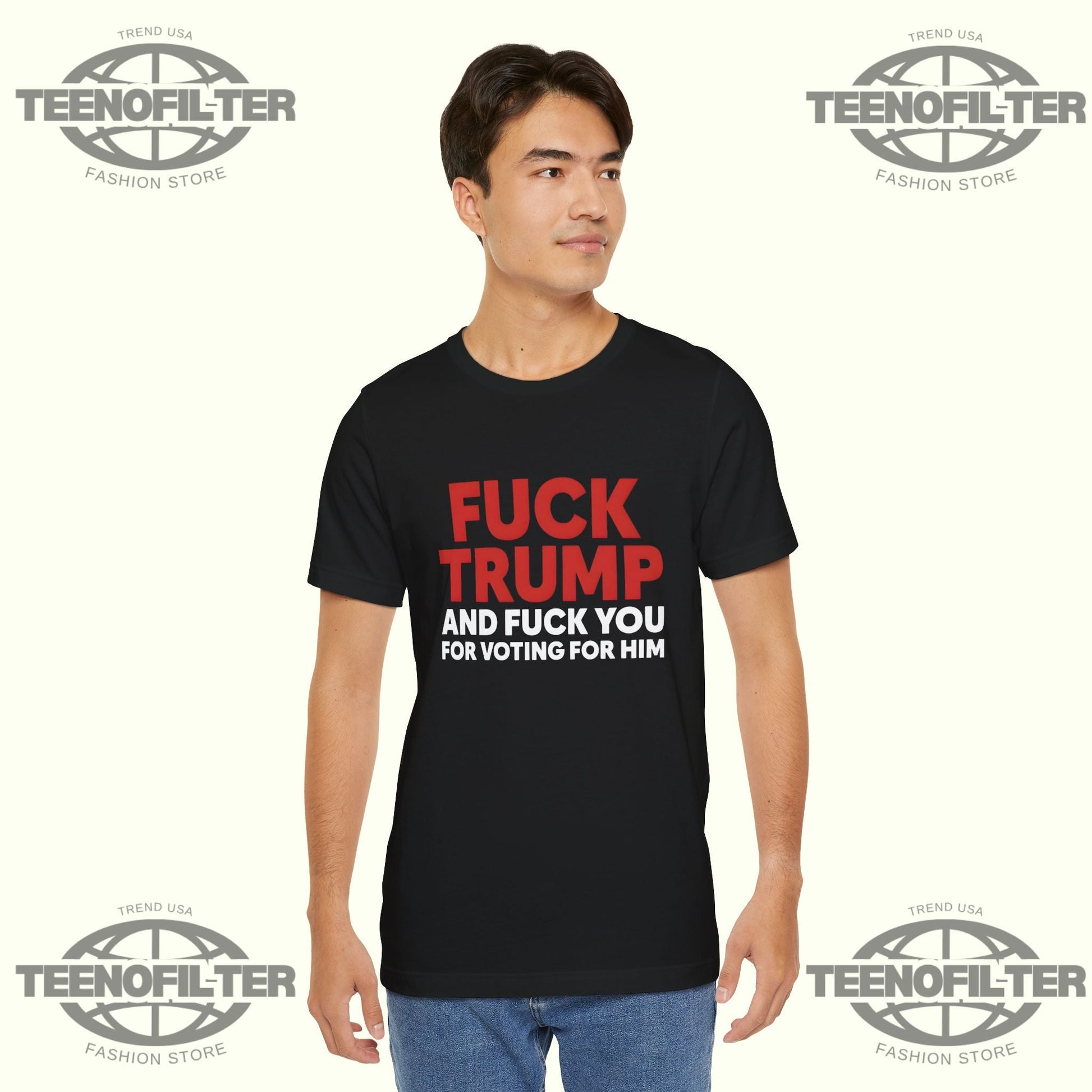 Fuck Trump And Fuck You For Voting For Him T-Shirt Printify