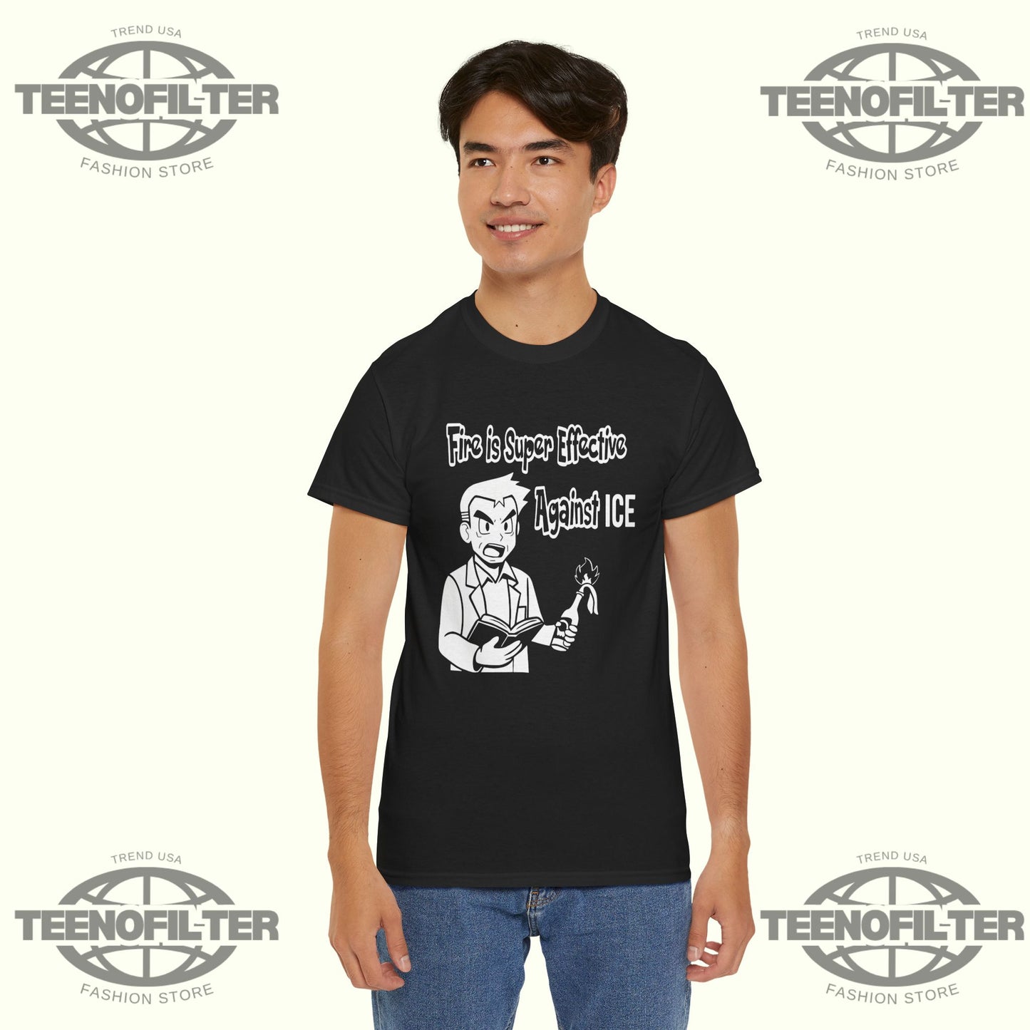 Fire Is Super Effective Against ICE T-Shirt - Tee No Filter
