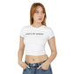 Rachel Is The Moment Crop Tee — Women's Graphic Baby T-Shirt - Tee No Filter