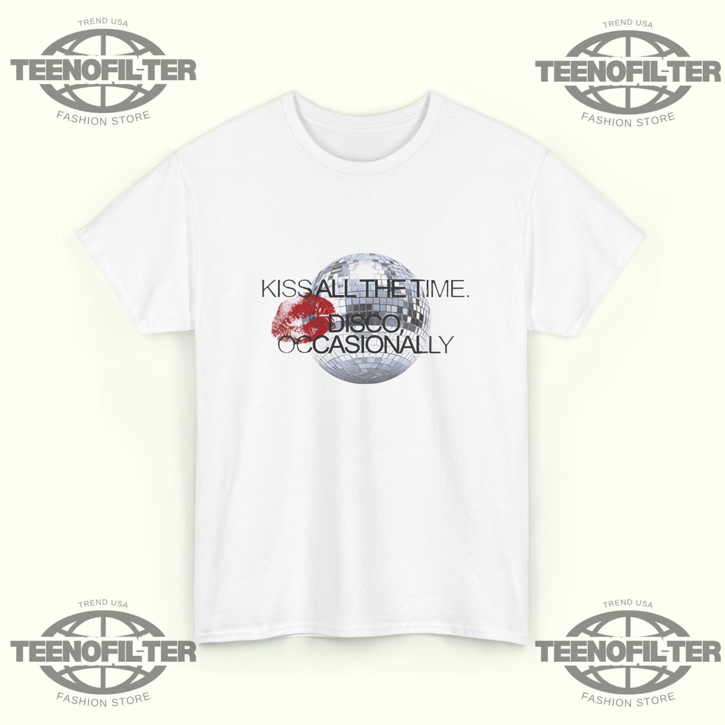 The Kiss All The Time Disco Occasionally T-shirt - Tee No Filter