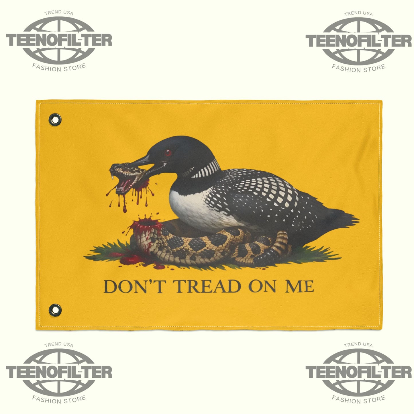 Minnesota Loon Gadsden Flag - Tee No Filter