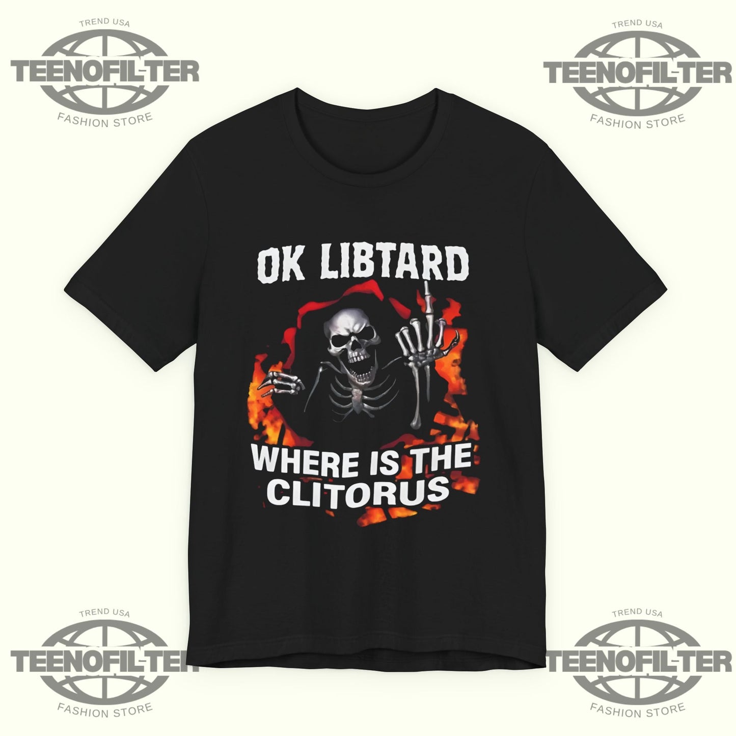 Ok Libtard Where Is the Clitorus T-Shirt Printify