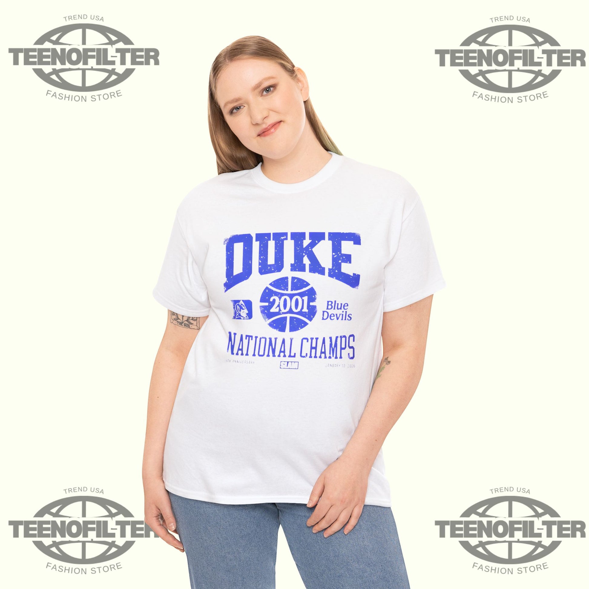 Duke Blue Devils 2001 National Champions T-Shirt – Iconic NCAA Basketball Legacy Tee - Tee No Filter
