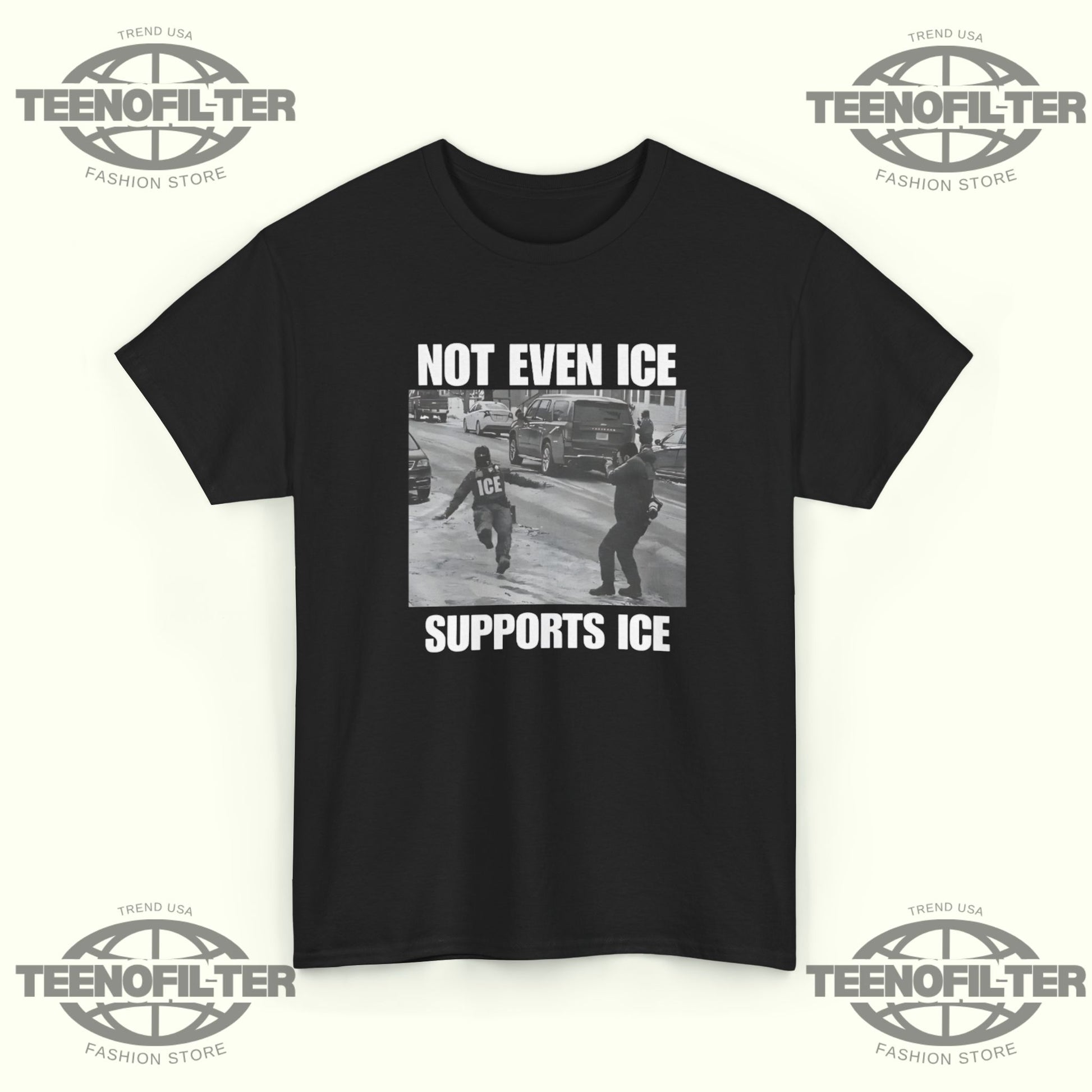 Not Even Ice Supports ICE T-shirt - Tee No Filter