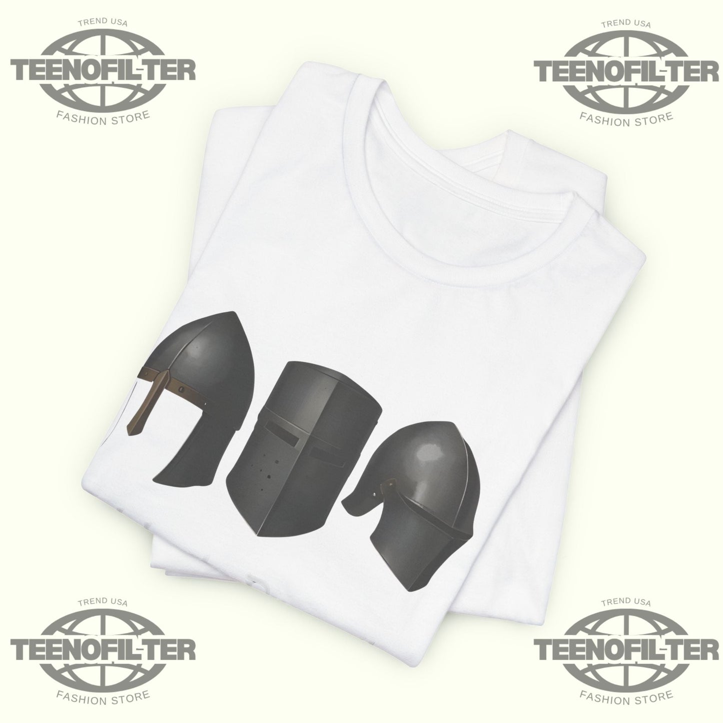 Medieval Helmets Celebrate Diversity T-Shirt Printify