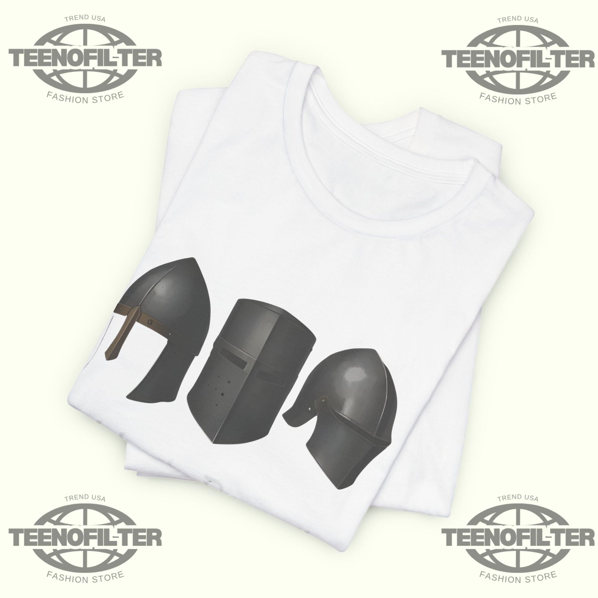 Medieval Helmets Celebrate Diversity T-Shirt Printify
