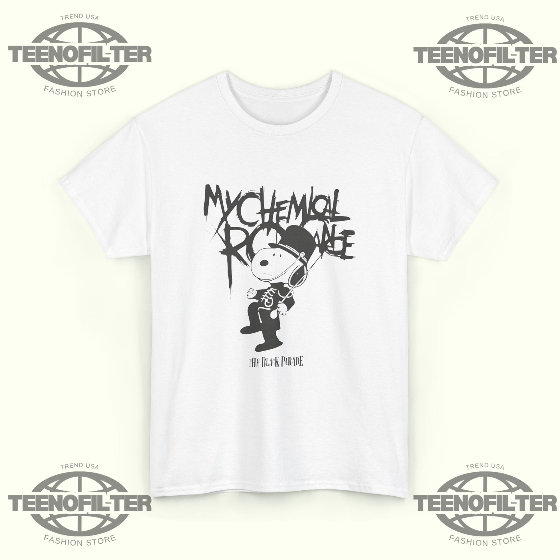 My Chemical Romance Snoopy Black Parade T-Shirt - Tee No Filter