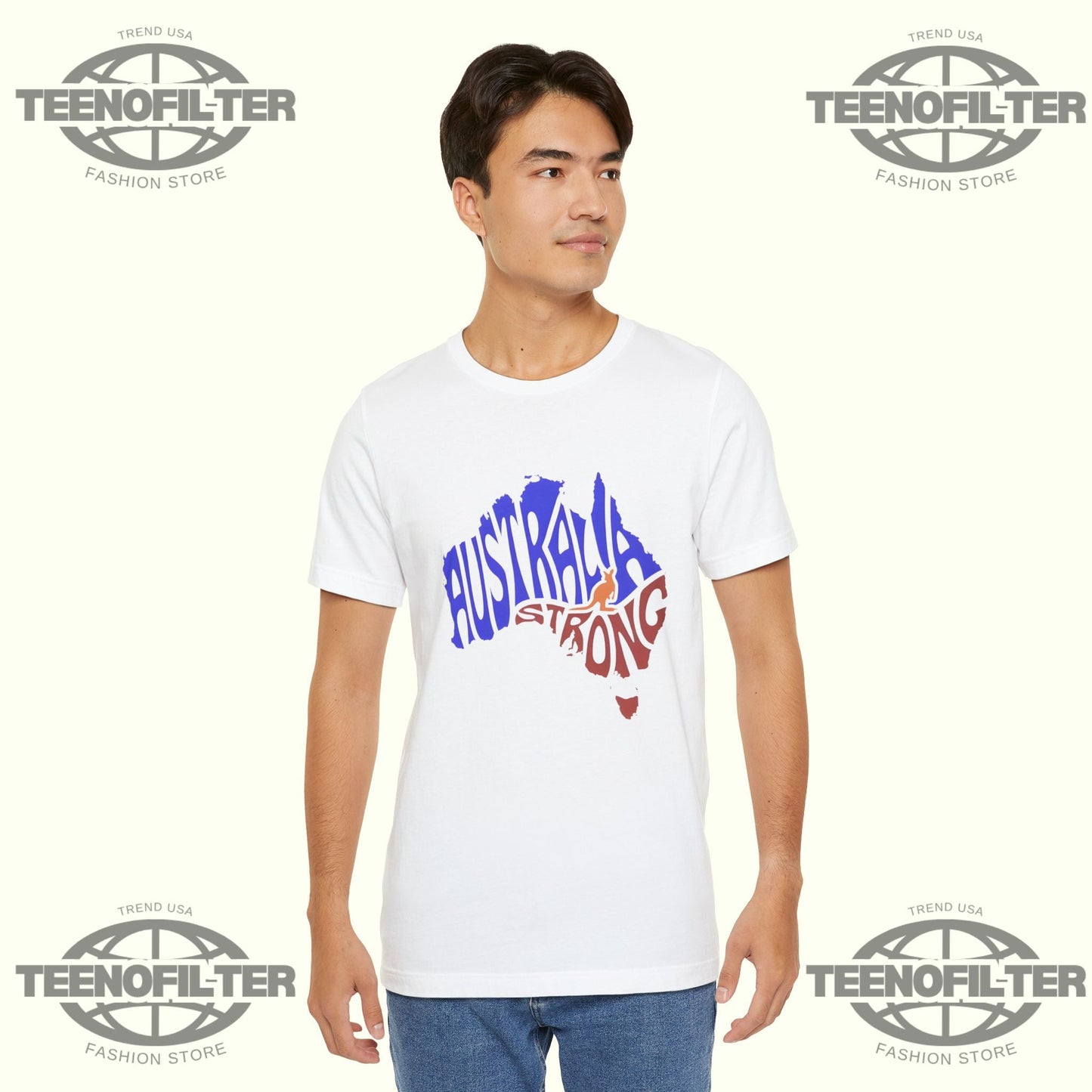 Australia Strong Map T-Shirt Printify