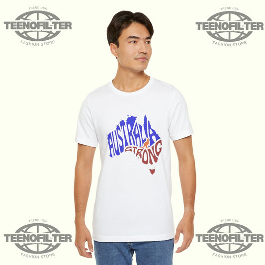 Australia Strong Map T-Shirt Printify