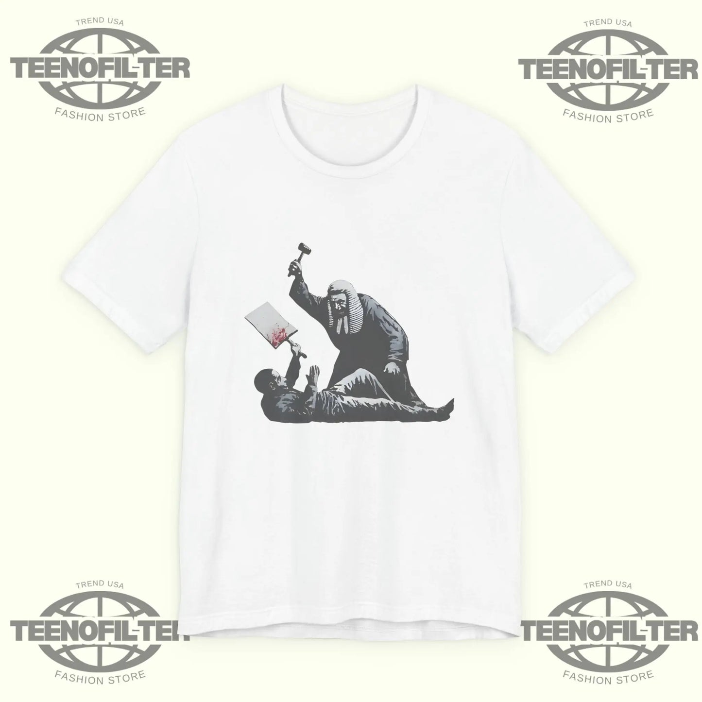 Banksy Royal Courts Of Justice Mural T-Shirt Printify