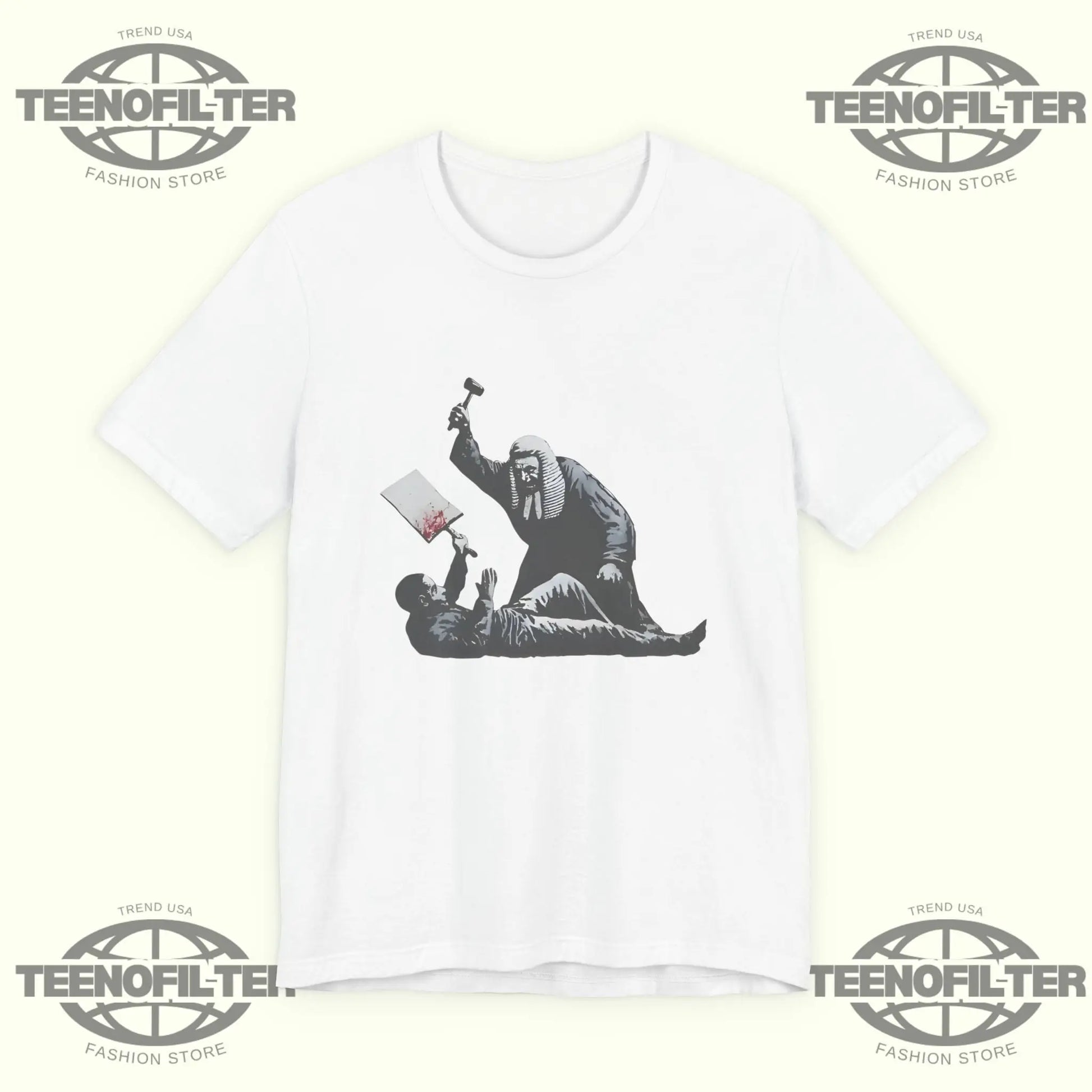 Banksy Royal Courts Of Justice Mural T-Shirt Printify
