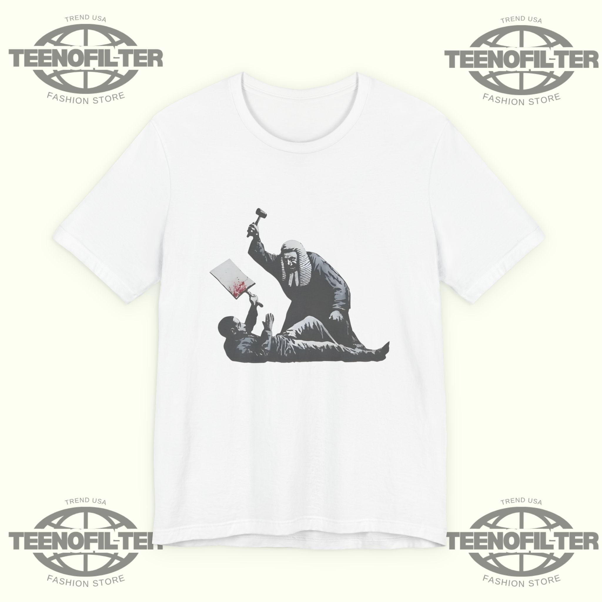 Banksy Royal Courts Of Justice Mural T-Shirt