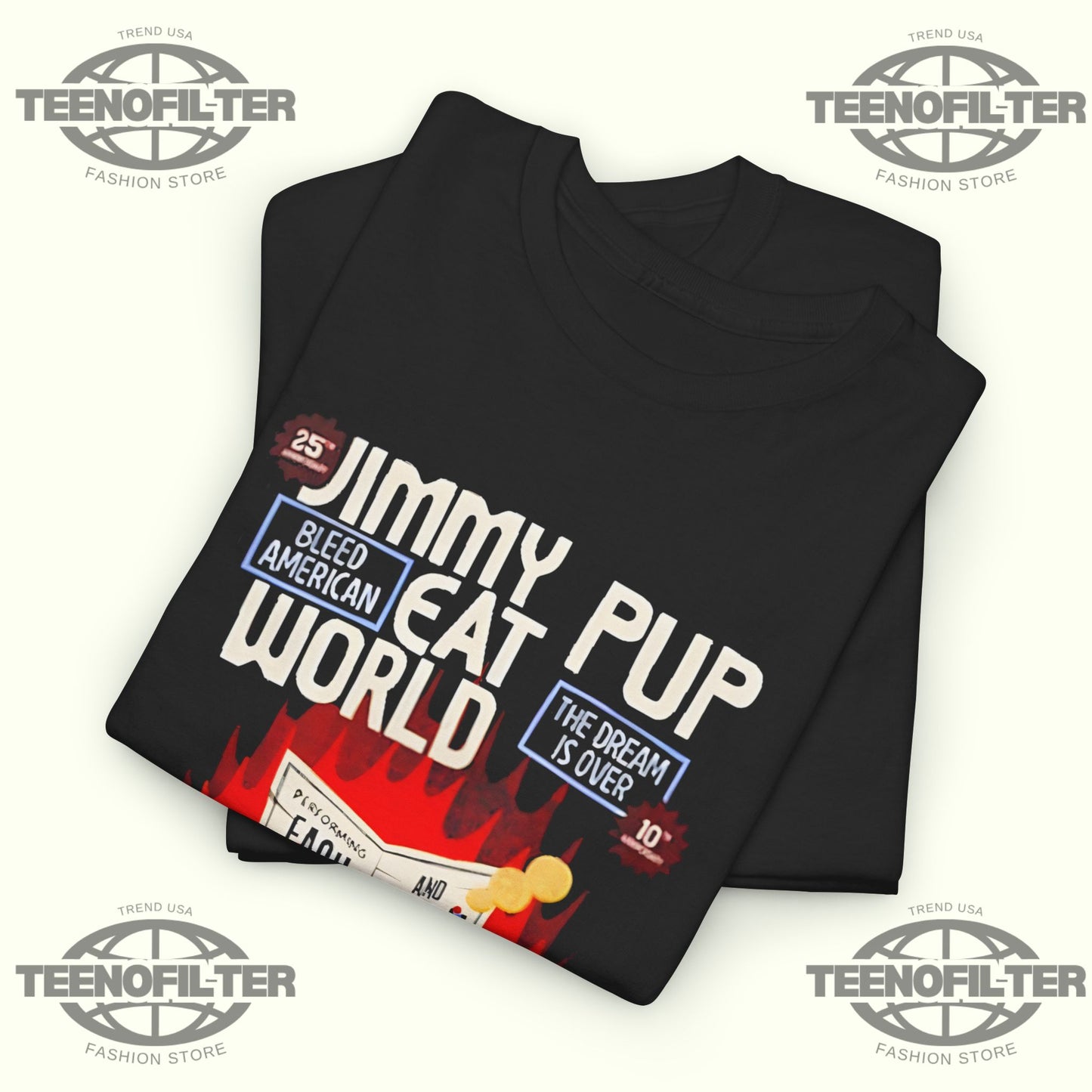 Jimmy Eat World Celebrates 25th Anniversary Of Bleed American Show At RBC Amphitheatre On August 23 2026 Toronto ON T-Shirt - Tee No Filter