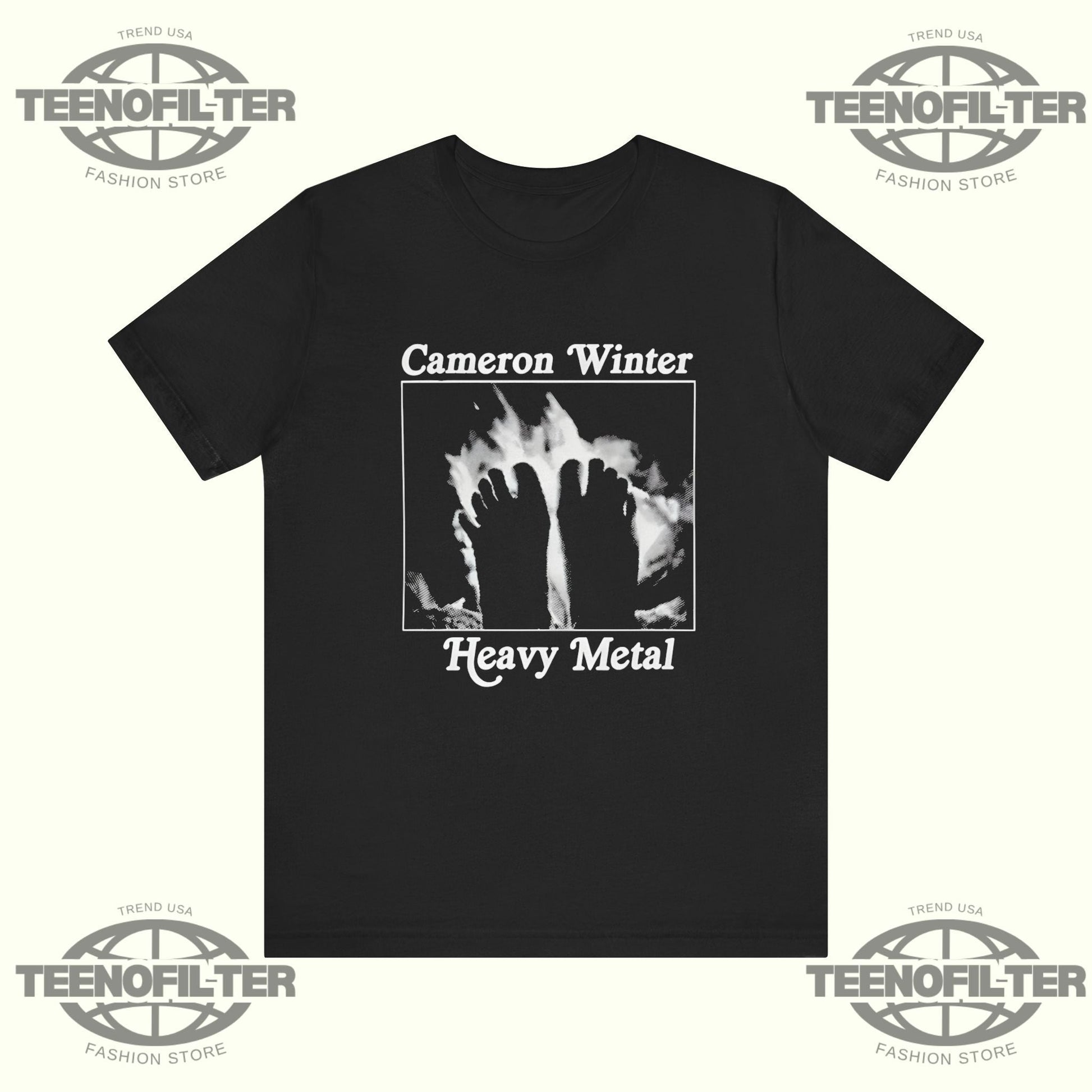 Cameron Winter Heavy Metal T-Shirt Printify