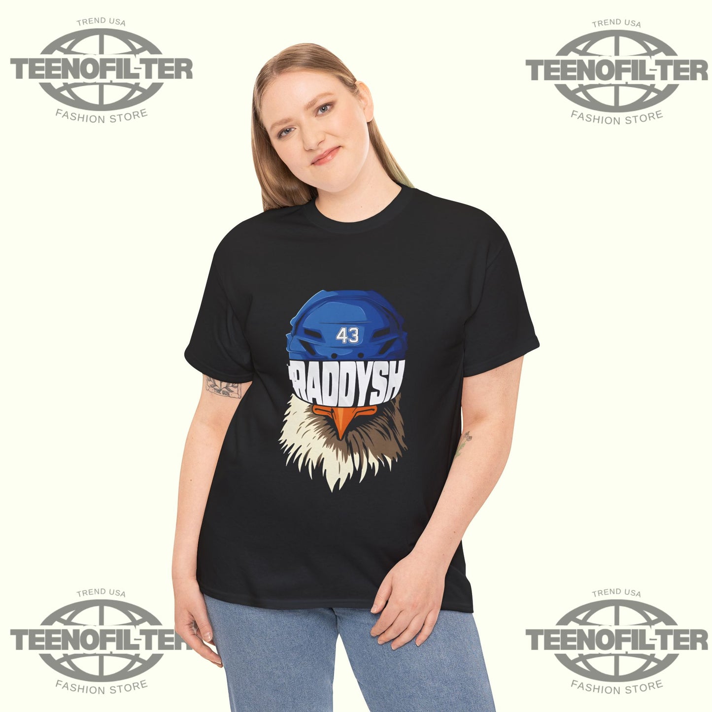 Tampa Bay Lightning Raddysh Bald Eagle Shirt – Fierce Blue Line Pride & American Power Graphic Tee - Tee No Filter