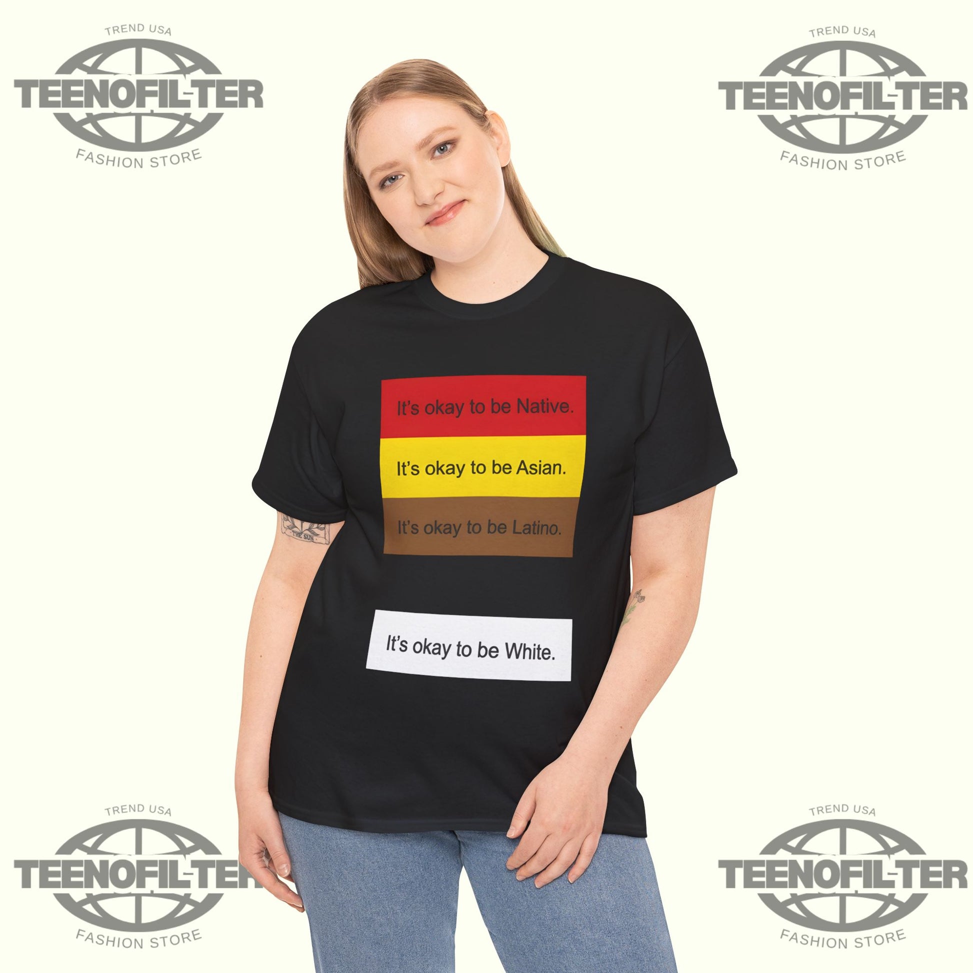 It’s Okay To Be Native It’s Okay To Be Asian T-Shirt - Tee No Filter