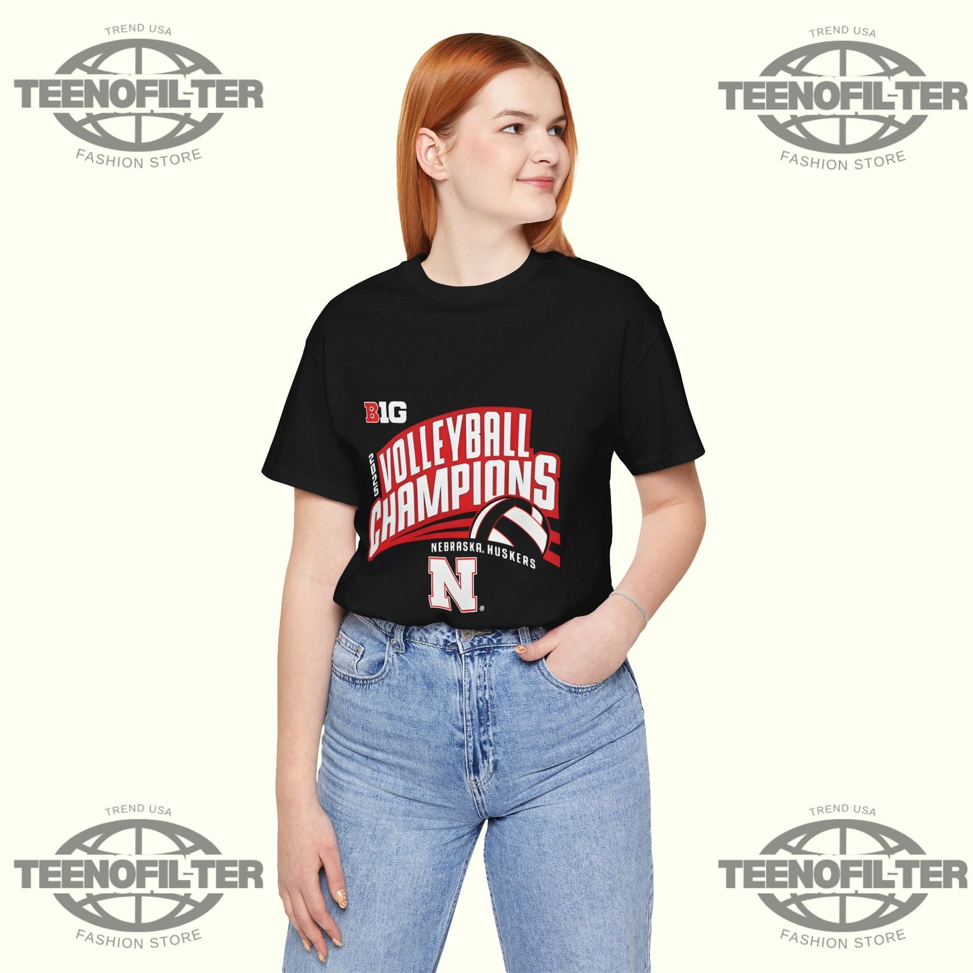 Nebraska Huskers Volleyball Champions 2025 T-Shirt Printify