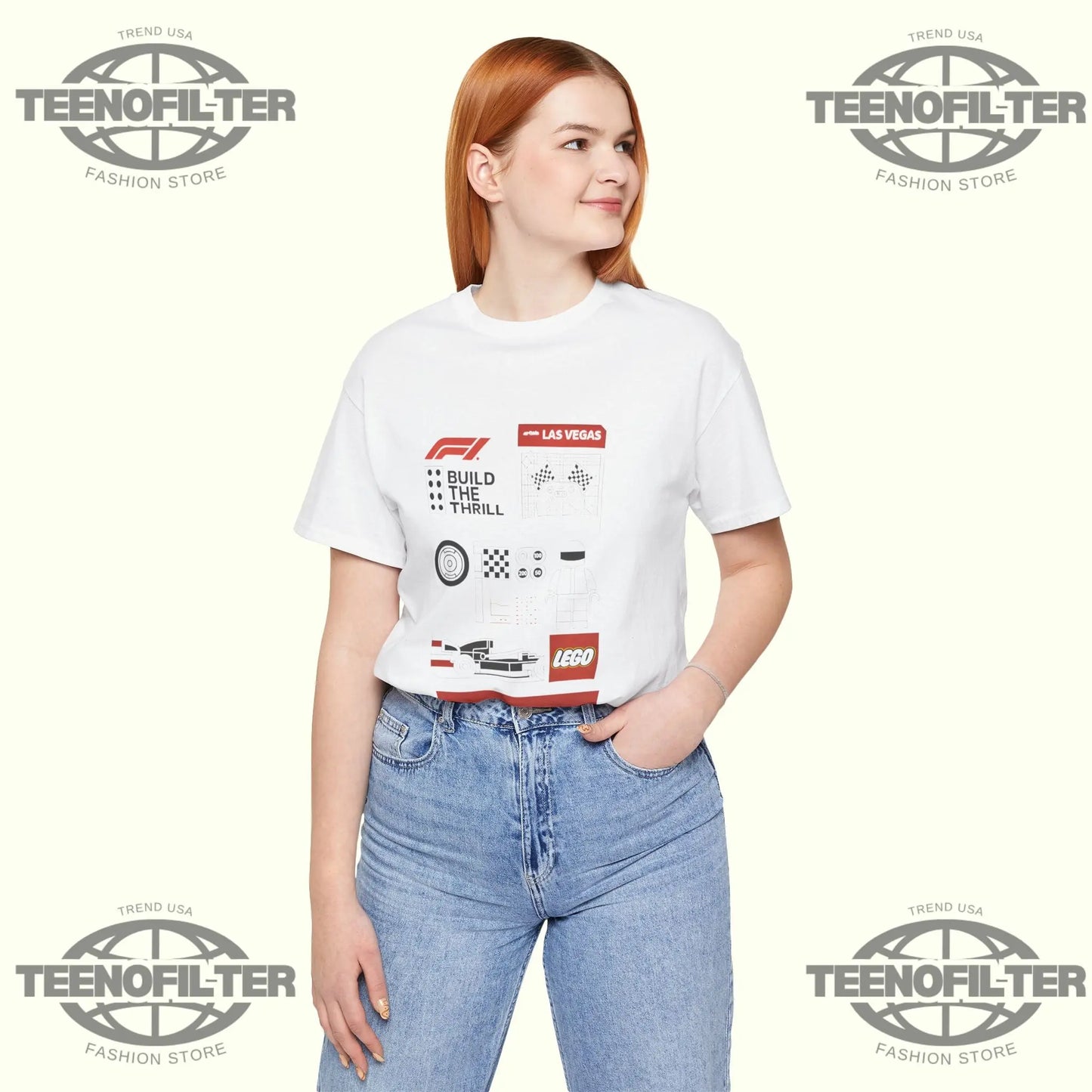 Build The Thrill Las Vegas LEGO T-Shirt Printify