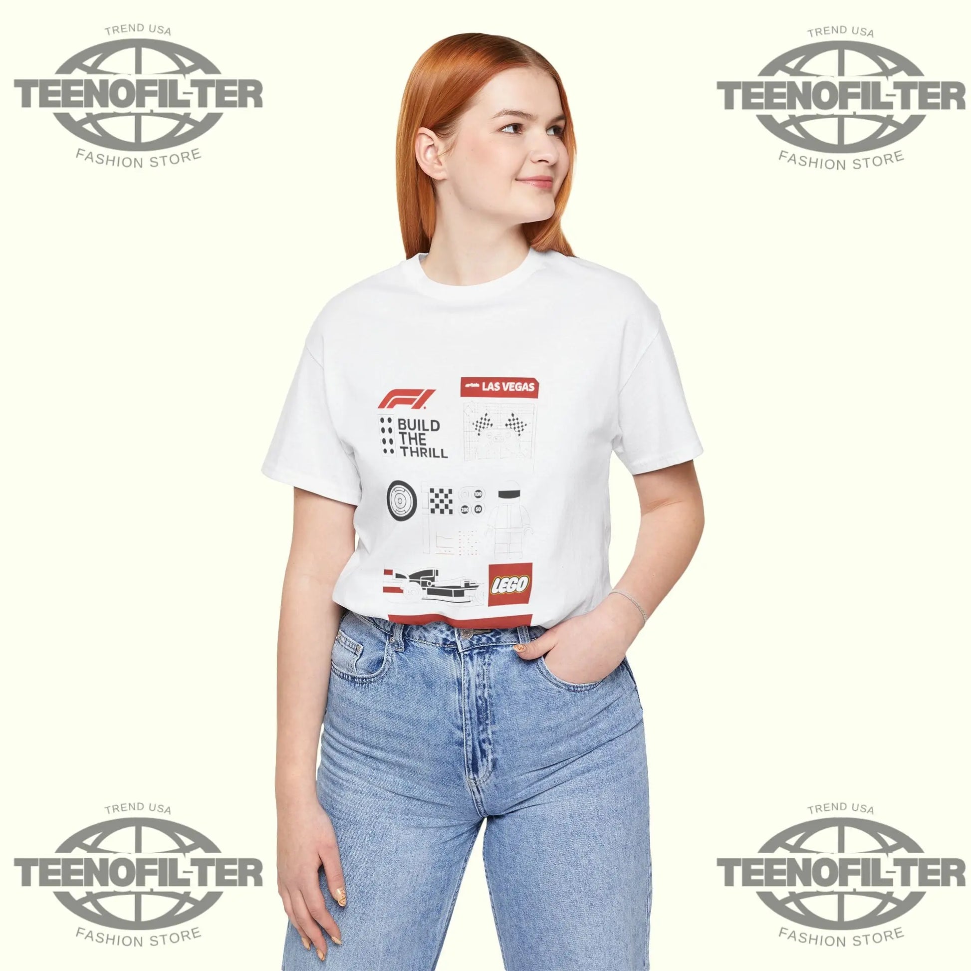 Build The Thrill Las Vegas LEGO T-Shirt Printify