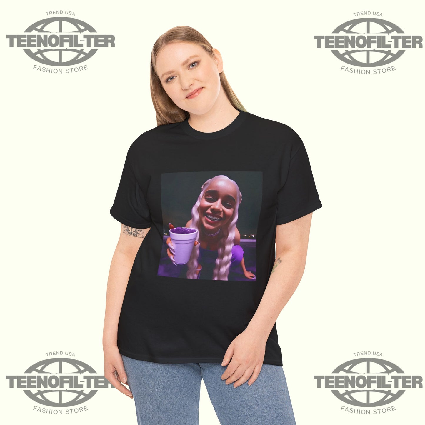 Mother of Dragons Lean Cup Tee – Viral Platinum Braids Streetwear Icon - Tee No Filter